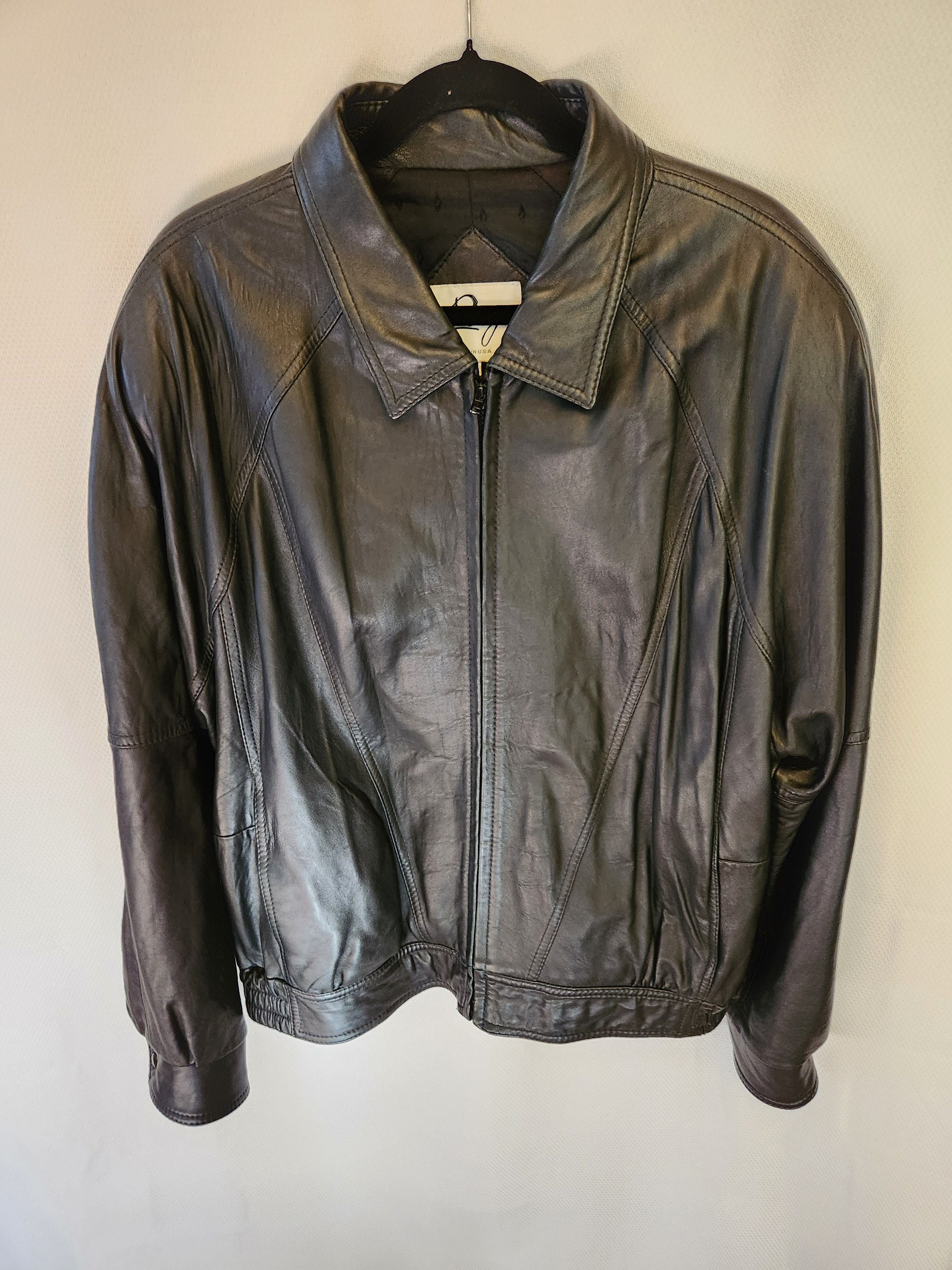 Remy Vintage 80's Men/s Buttery Soft Leather Jackets Size US L / EU 52-54 / 3 - 1 Thumbnail