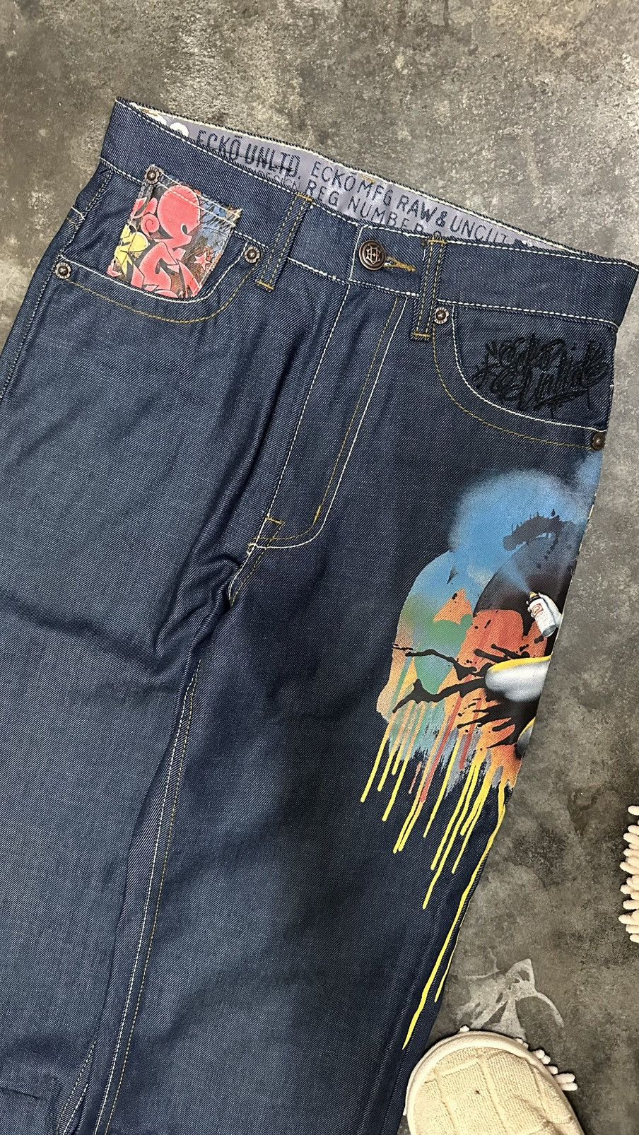 Ecko Unltd. [28] ECKO UNLTD BAGGY RAW DENIM Size US 28 / EU 44 - 4 Thumbnail