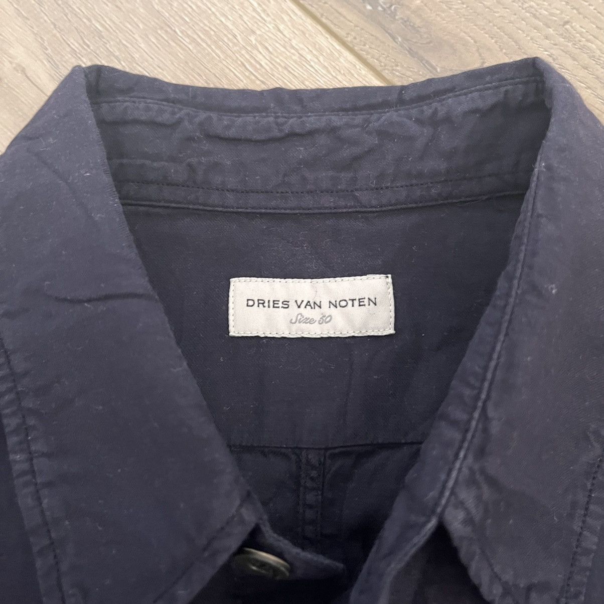 Dries Van Noten Dries Van Noten Navy Shirt Size US M / EU 48-50 / 2 - 3 Thumbnail
