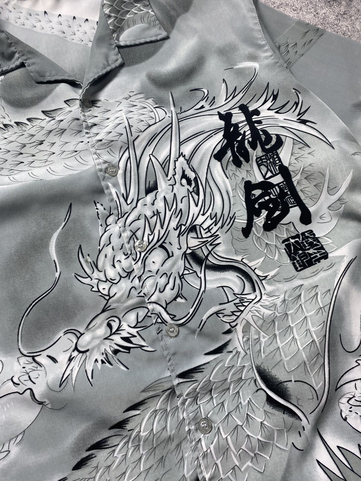 Japanese Brand Hawaiian dragon shirt Size US XL / EU 56 / 4 - 2 Thumbnail