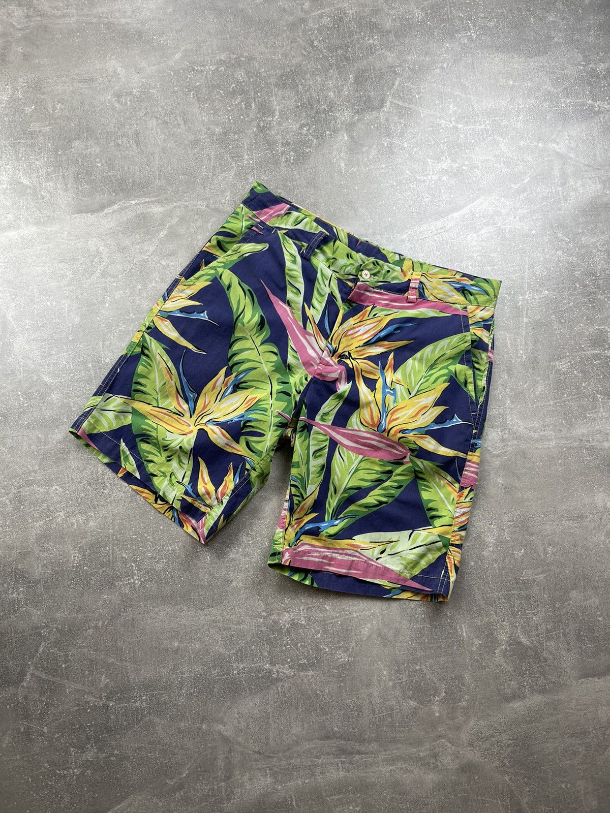 Polo Ralph Lauren × Vintage Polo Ralph Lauren Hawaiian Floral Shorts Talon Zip Size US 32 / EU 48 - 5 Thumbnail