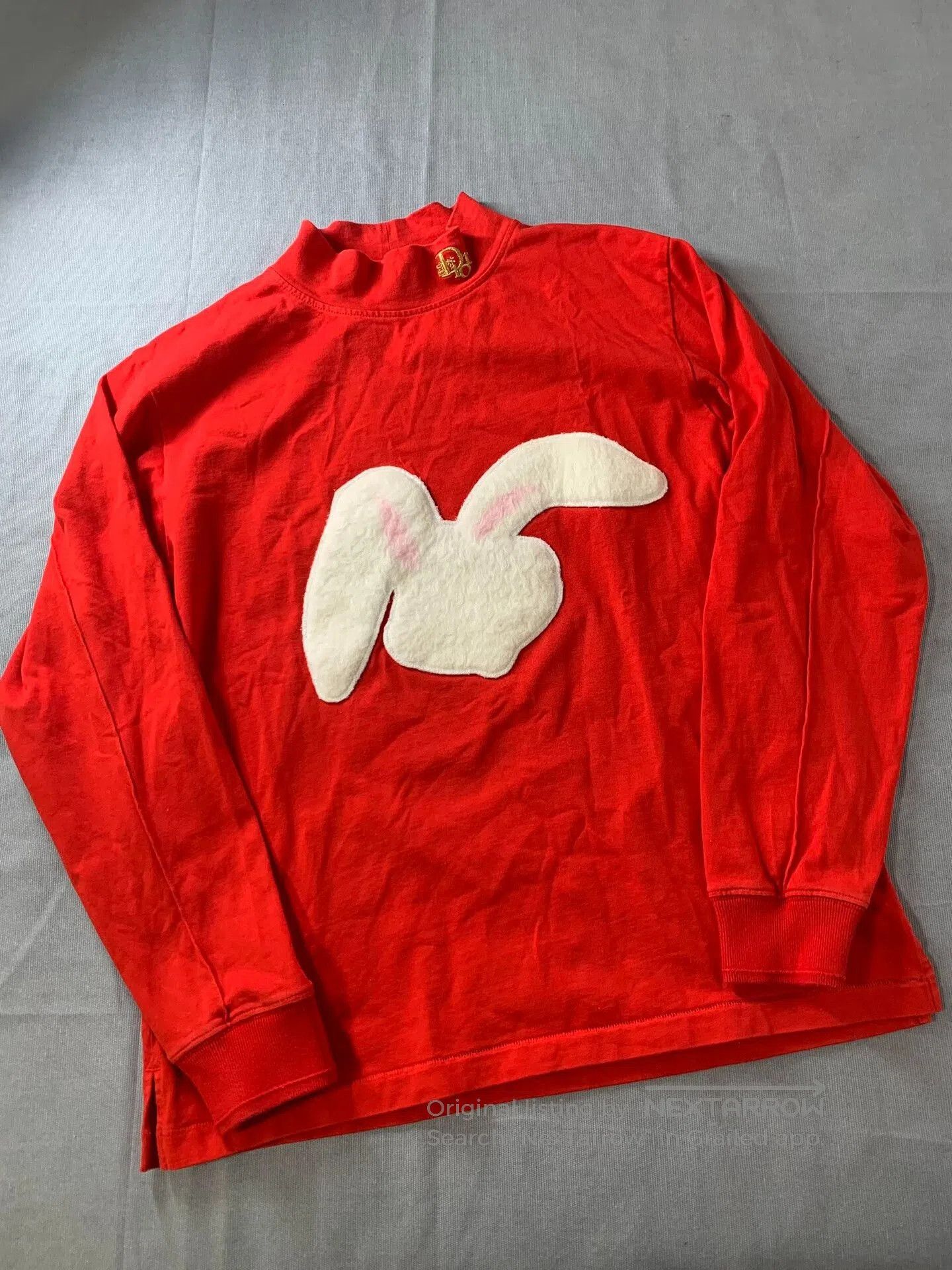 Dior Dior Year of Rabbit Red Embroidered Turtleneck. Size M / US 6-8 / IT 42-44 - 1 Thumbnail