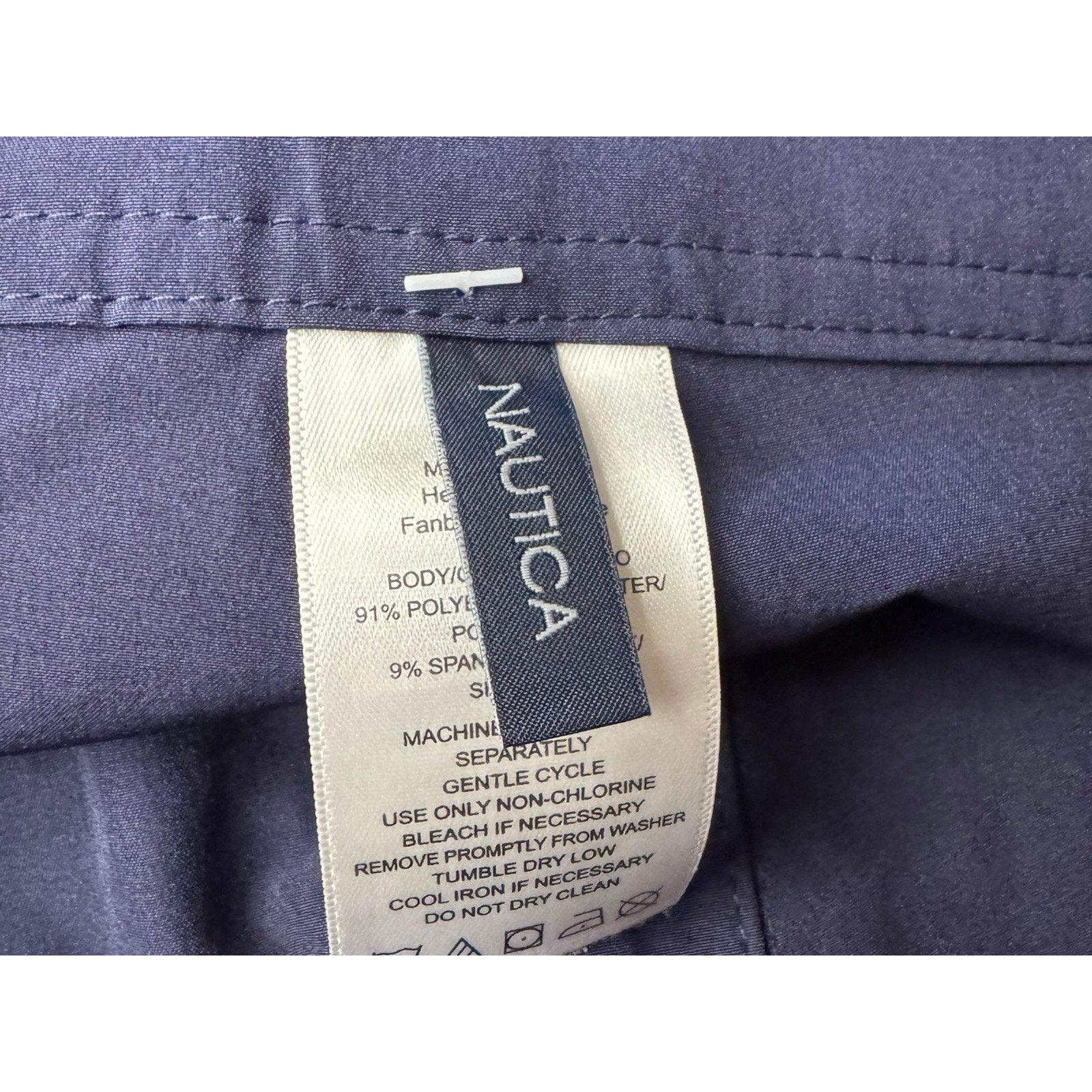 Nautica Nautica NEW Board Shorts Navy Blue Swim 3” inseam Pockets Size ONE SIZE - 5 Thumbnail