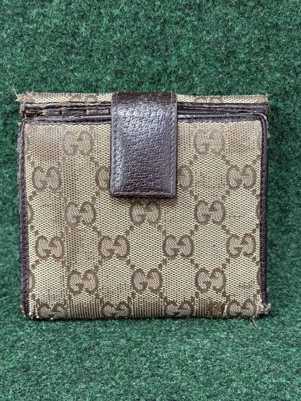 Gucci Vintage Gucci Monogram French Flap Wallet Size ONE SIZE - 2 Thumbnail