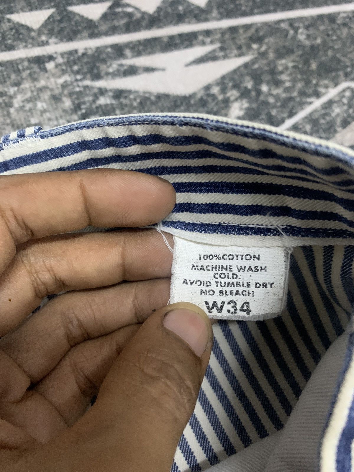 Sugar Cane VINTAGE SUGARCANE HIKORI CARPANTER SHORT PANT Size US 34 / EU 50 - 9 Thumbnail