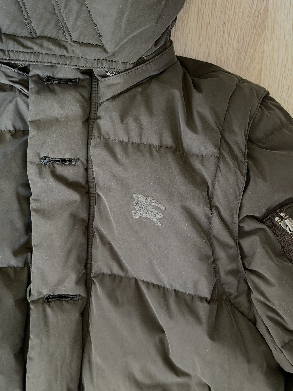 Burberry '00 Japanese Burberry Fur Puffer Jacket Size US M / EU 48-50 / 2 - 4 Thumbnail