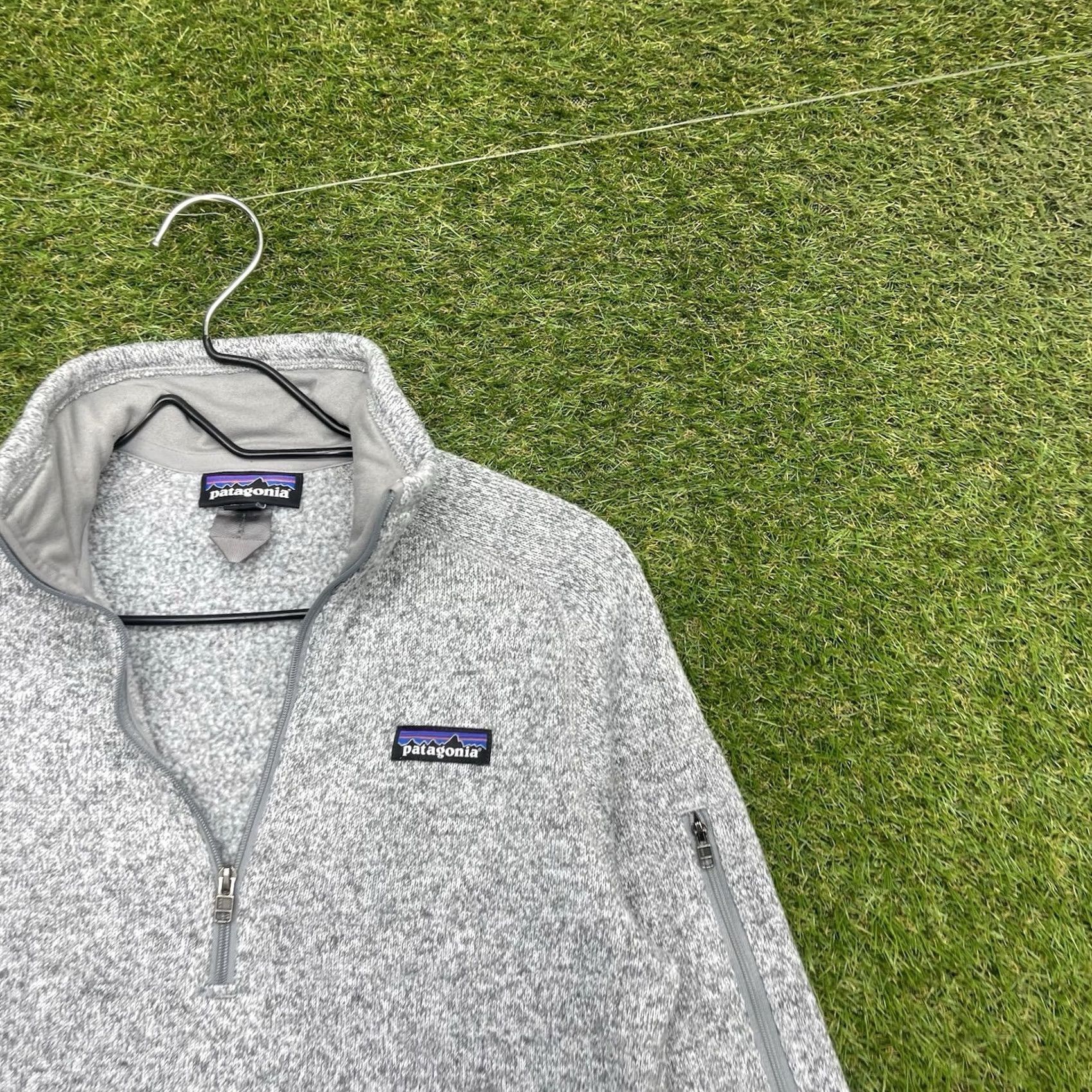 Patagonia Patagonia Sweater Womens Small Heather Gray 1/4 Zip Fleece Pullover 0130 Size S / US 4 / IT 40 - 2 Thumbnail