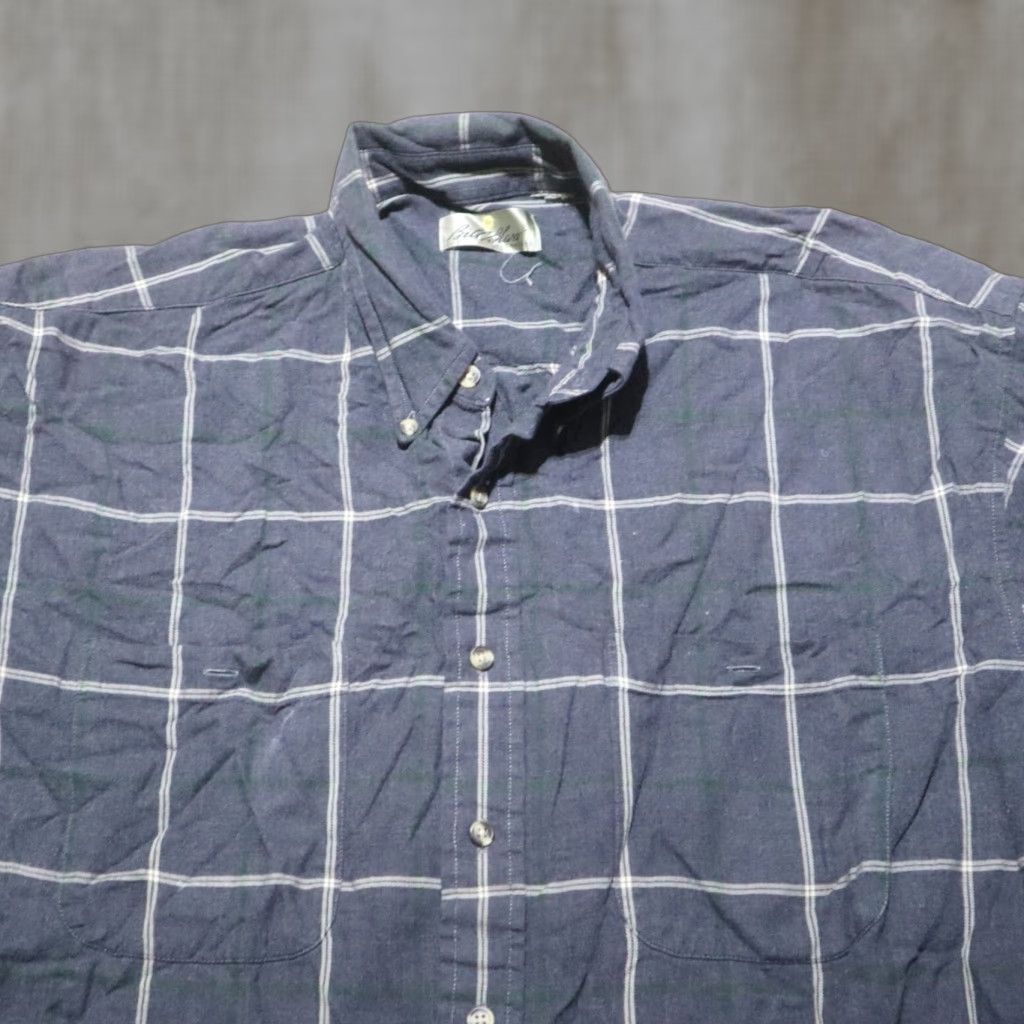 Bill Blass Bill Blass Blue Plaid Button-Up Shirt XL Mens Size US XL / EU 56 / 4 - 1 Thumbnail
