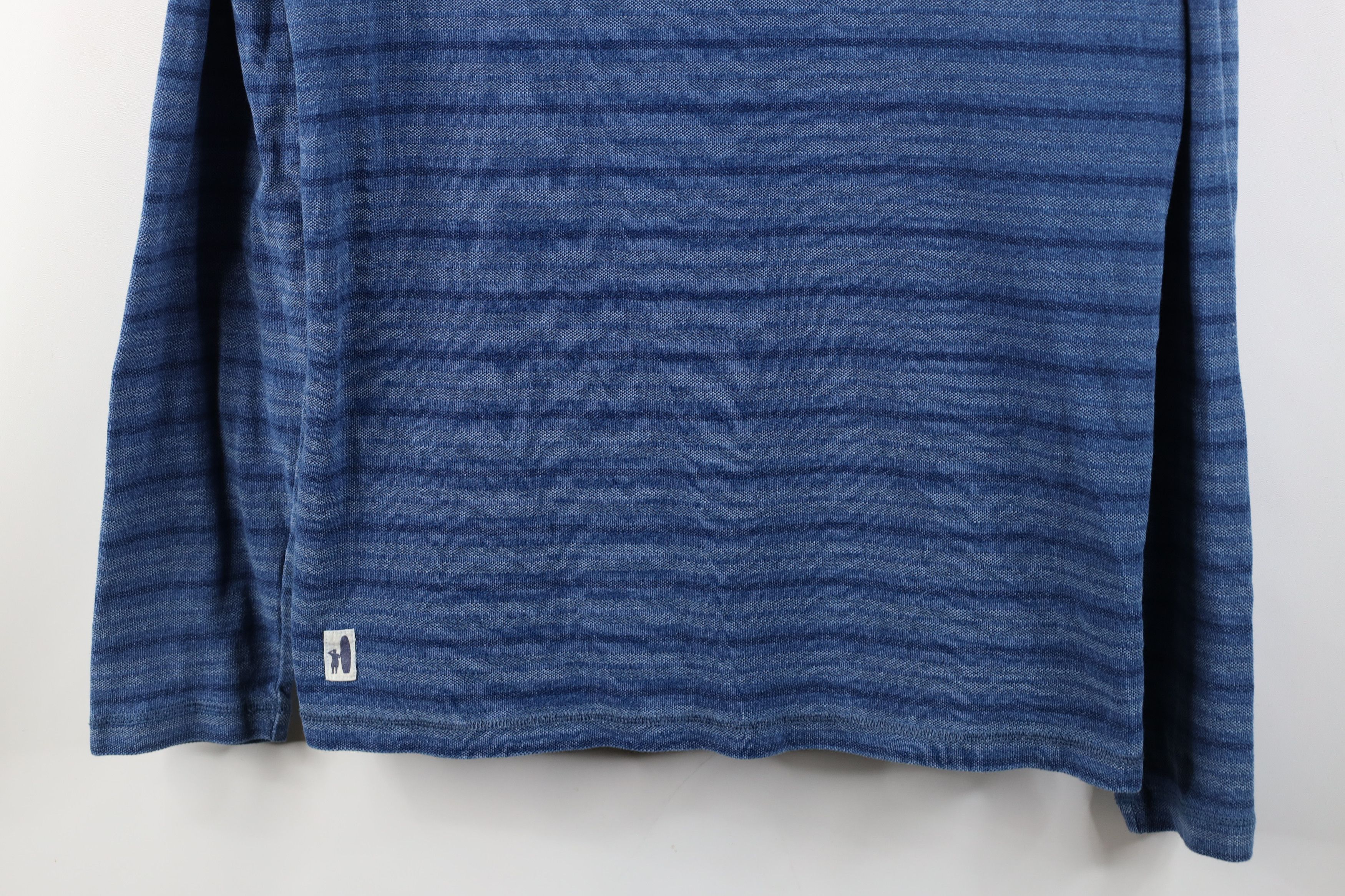johnnie-O Johnnie O Hanging Thermal Knit Striped Long Sleeve T-Shirt Size US L / EU 52-54 / 3 - 3 Thumbnail