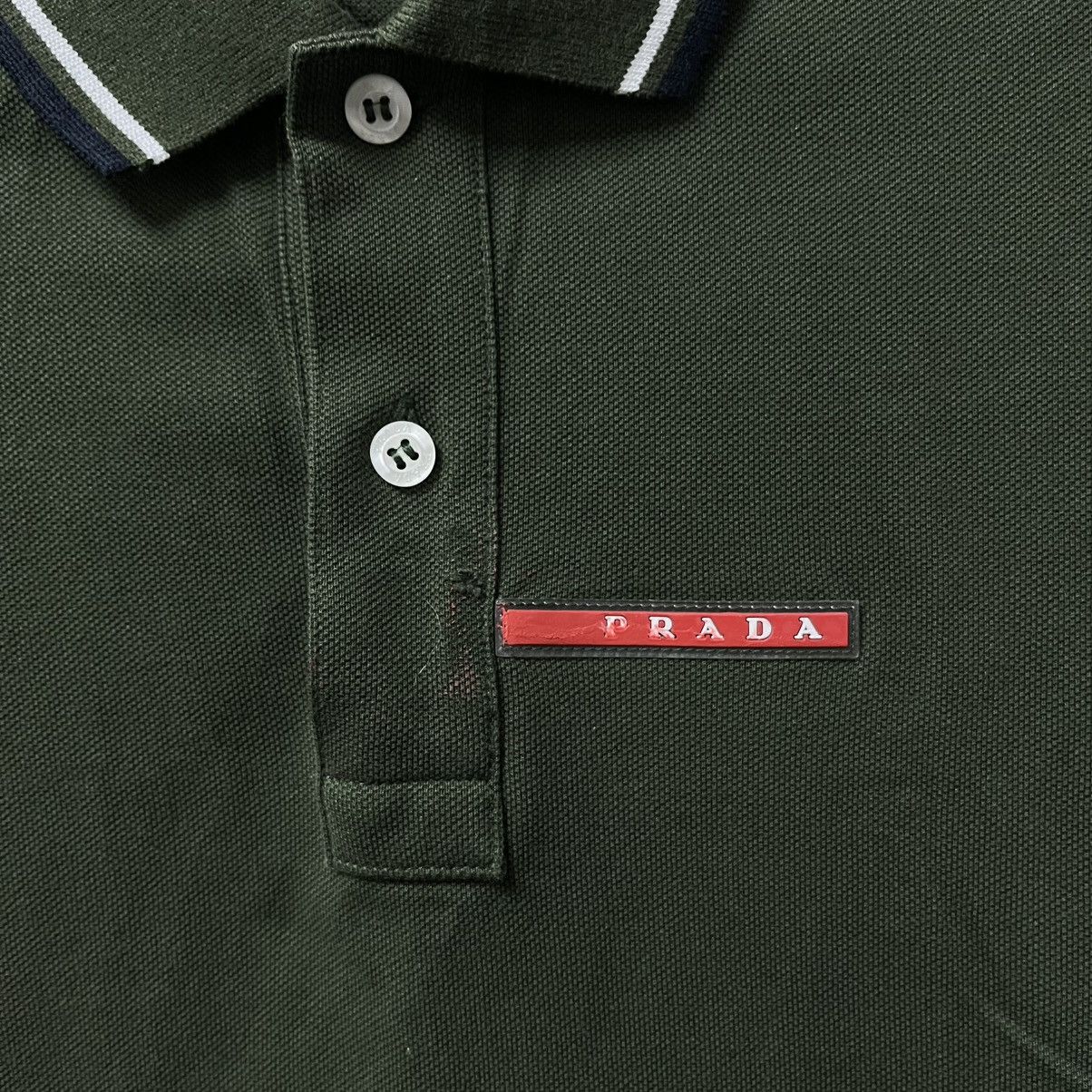 Prada Prada Polo T-Shirt Red Tab Size M Size US M / EU 48-50 / 2 - 5 Thumbnail