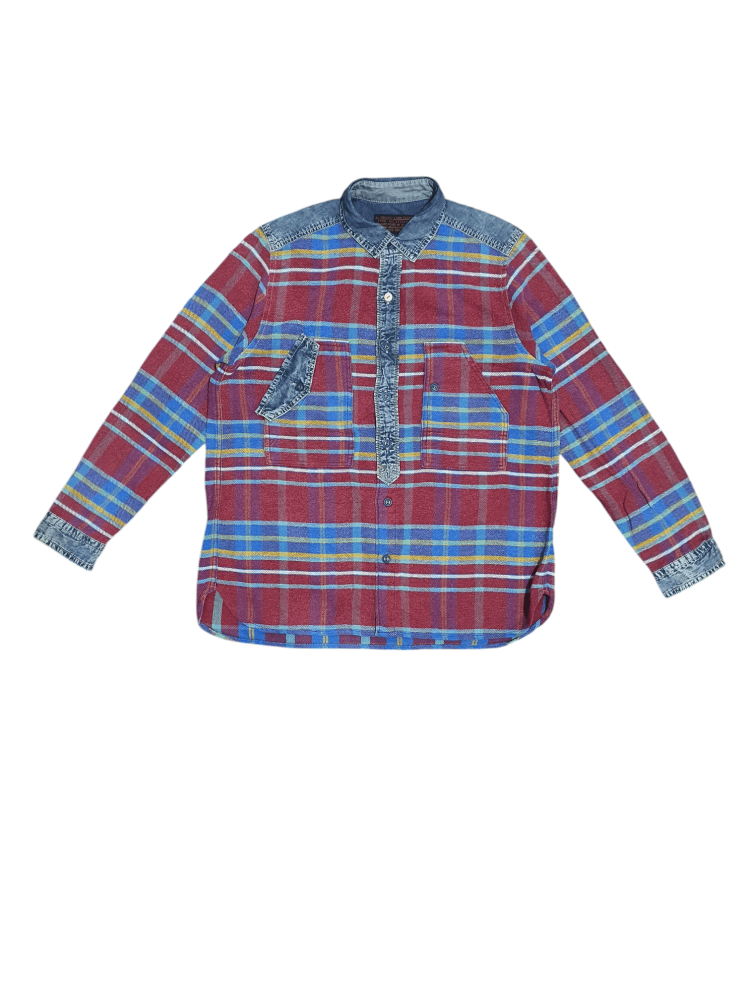 Japanese Brand CUBE SUGAR 21”/27” FLANNEL SHIRT Size US M / EU 48-50 / 2 - 8 Thumbnail