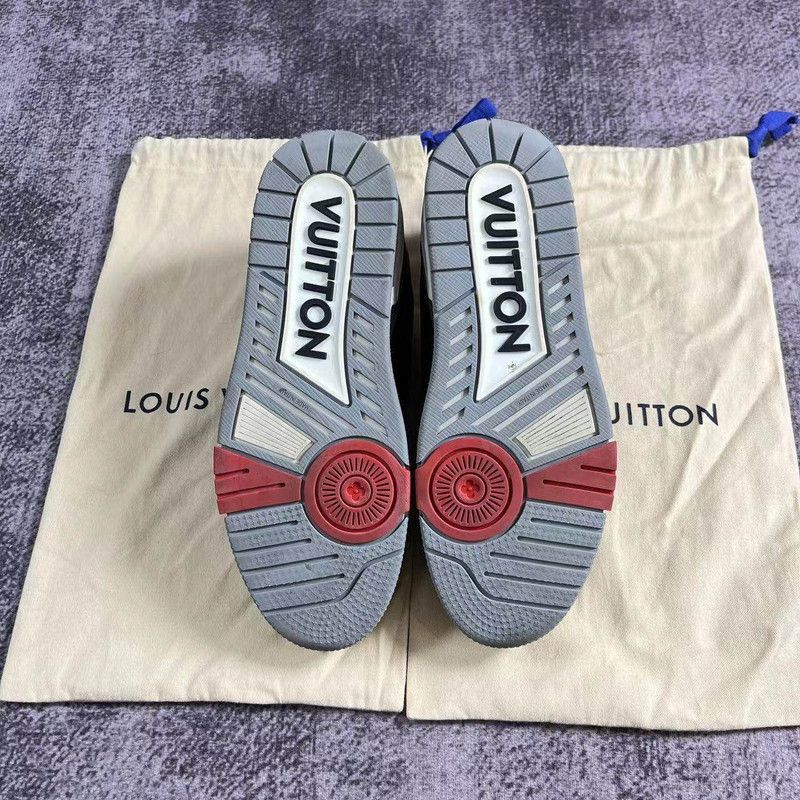 Louis Vuitton Louis Vuitton Black Gray Trainer Sneakers -2508 Size US 7.5 / EU 40-41 - 4 Thumbnail