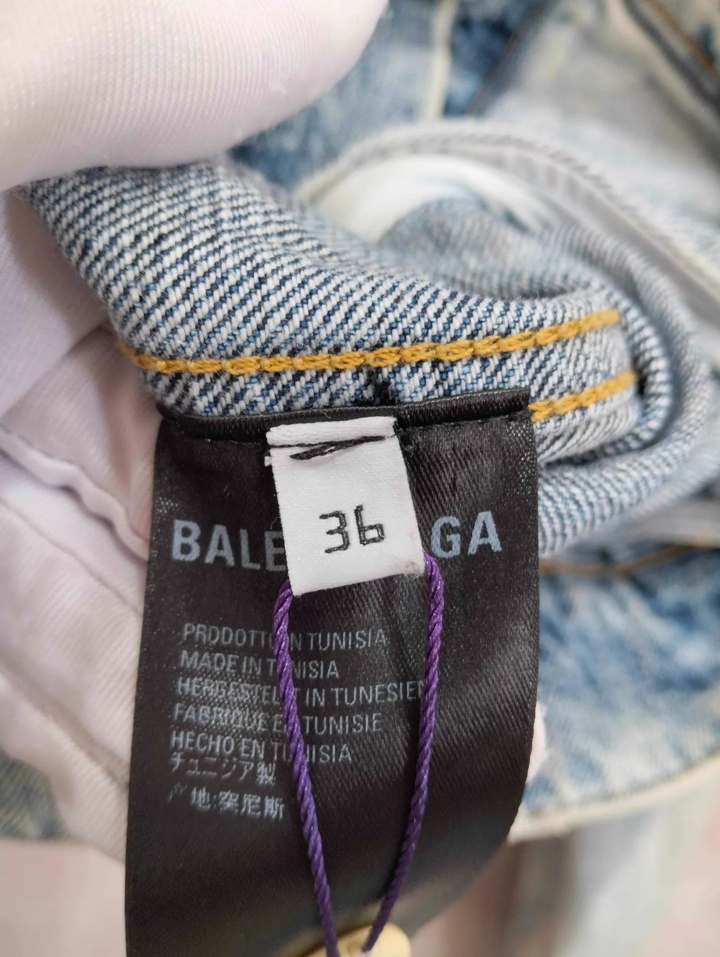Balenciaga Balenciaga Distressed Denim Jacket 36 95 New Size XS / US 0-2 / IT 36-38 - 5 Thumbnail