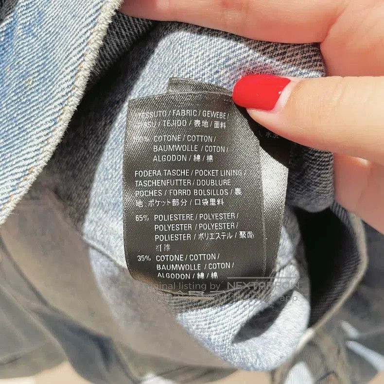 Balenciaga Balenciaga Solid V-Neck Denim Jacket Size XS / US 0-2 / IT 36-38 - 5 Thumbnail