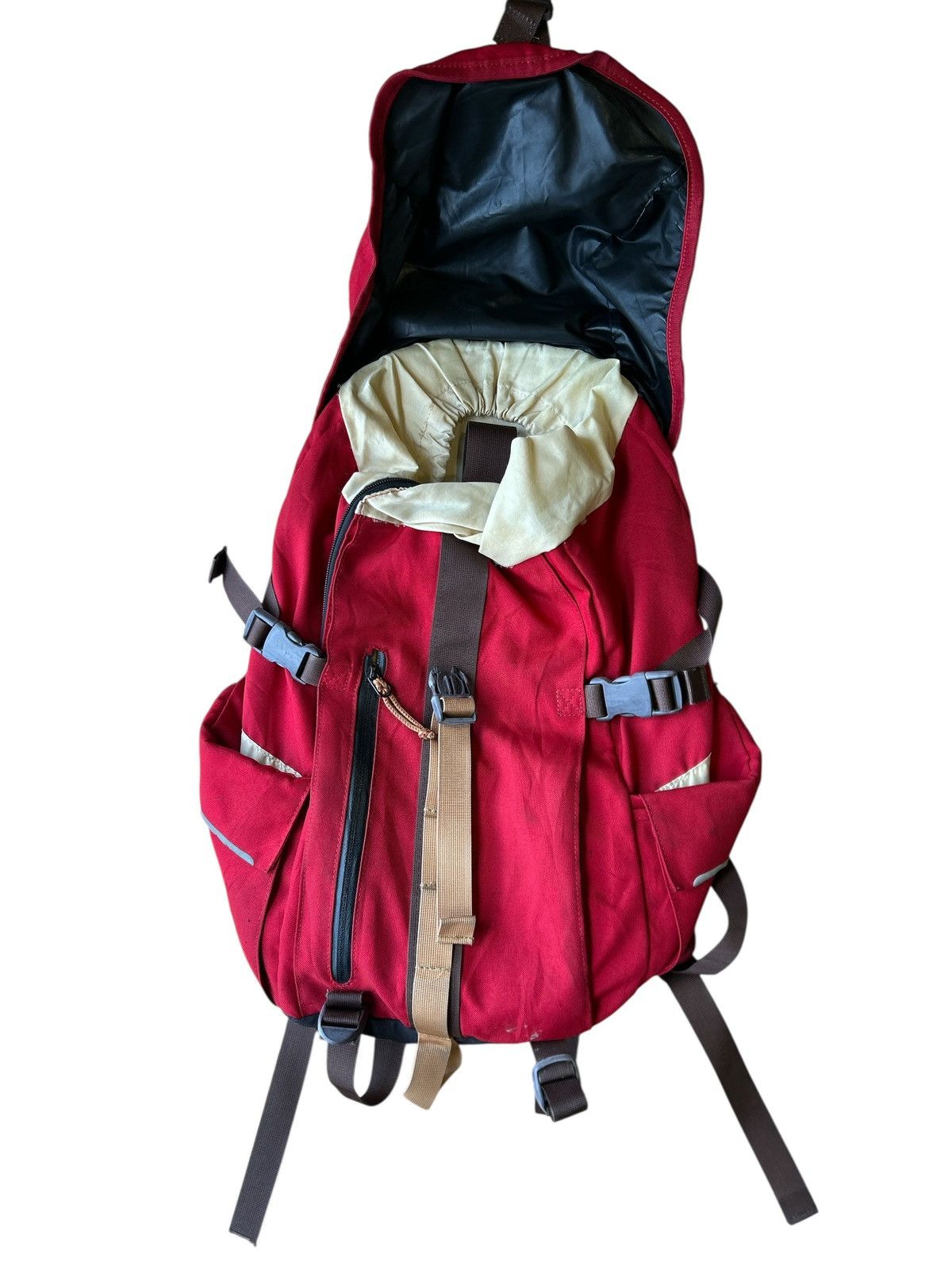 adult hiking backpack AMPEX 50L Excursion Backpack, Black Red