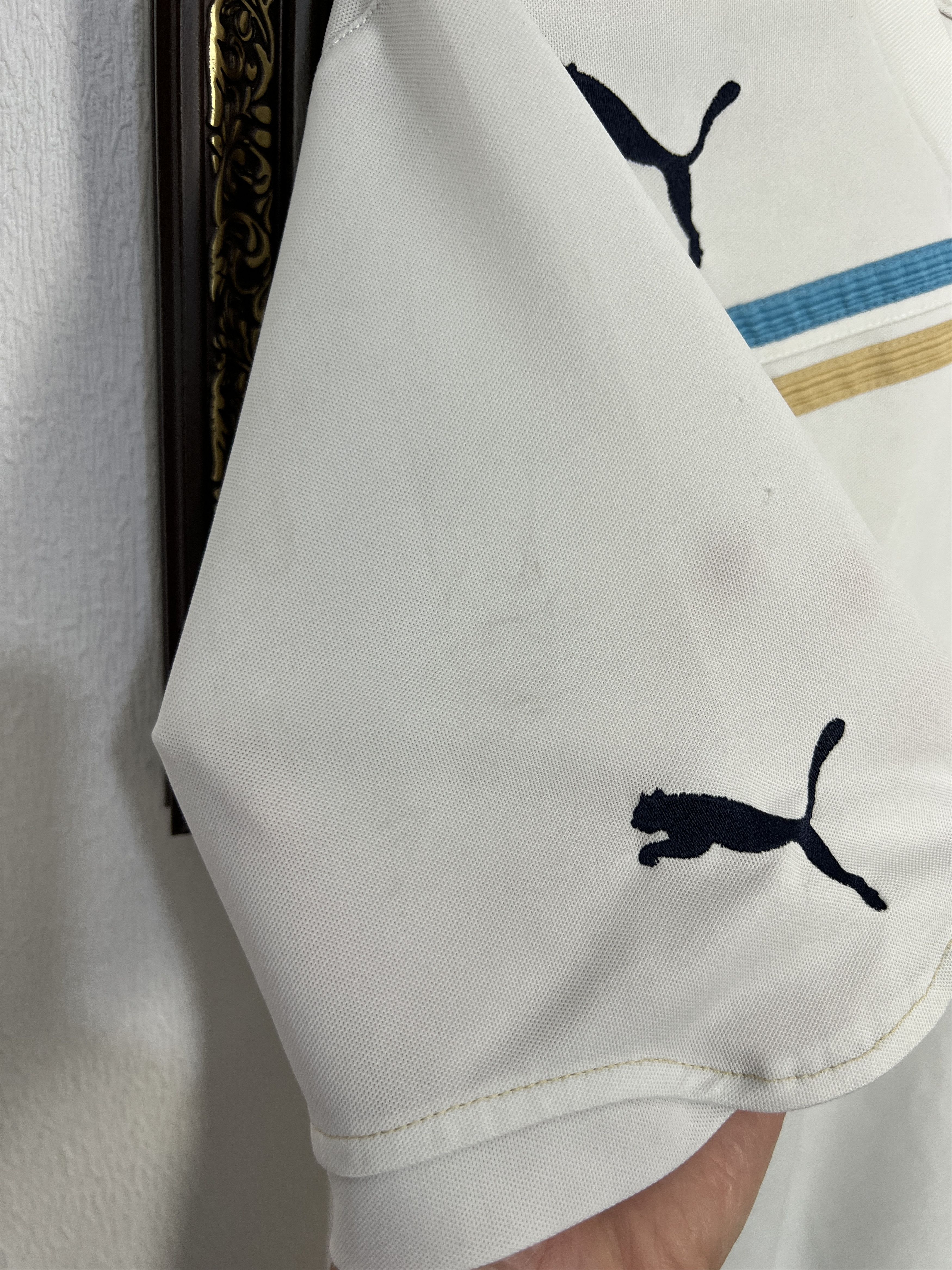 Puma Lazio Away football shirt 2012 Soccer Puma White Maglia Size US L / EU 52-54 / 3 - 9 Thumbnail