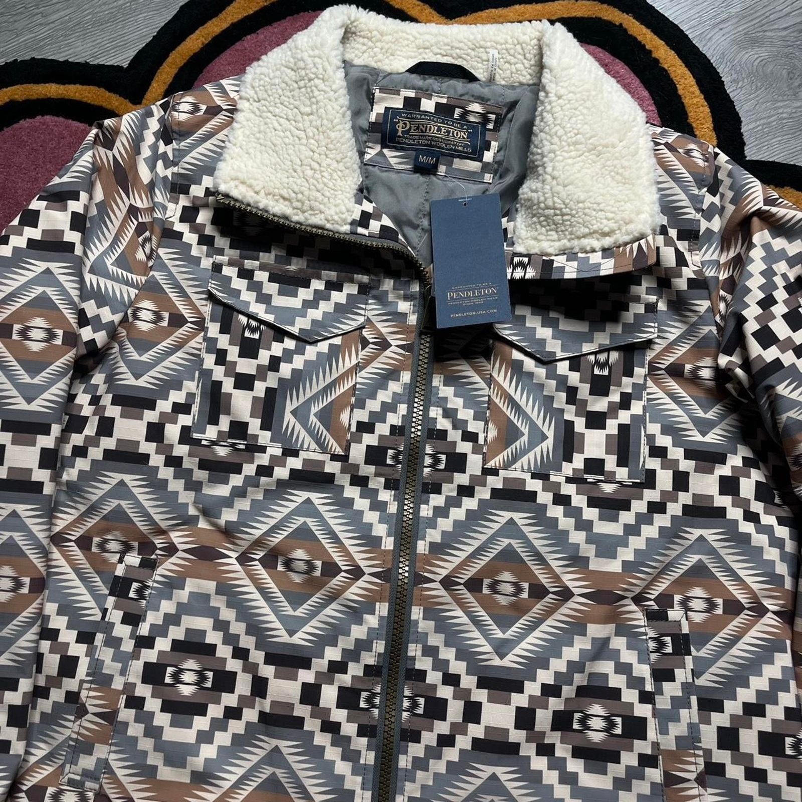 Pendleton Women’s Pendleton Madera Full Zip Pattern Jacket Size Medium Size M / US 6-8 / IT 42-44 - 4 Thumbnail