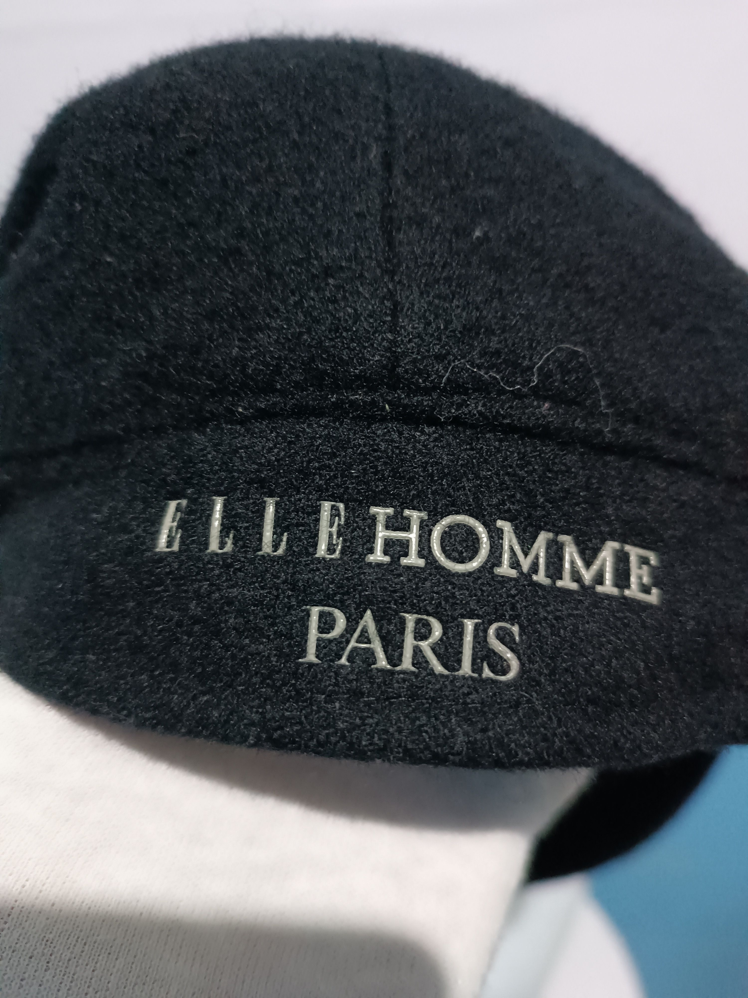 Designer × Vintage Flat Cap Elle Homme Paris Wool Size ONE SIZE - 6 Thumbnail