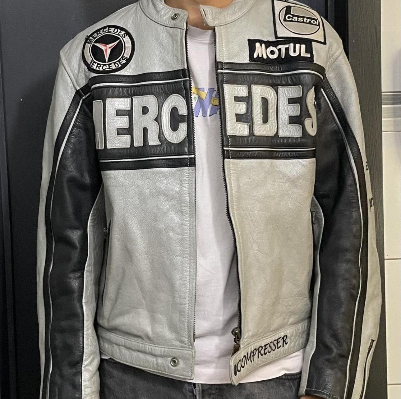 Mercedes-Benz × Vintage Vintage Mercedes OG Leather Jacekt Size US L / EU 52-54 / 3 - 3 Thumbnail