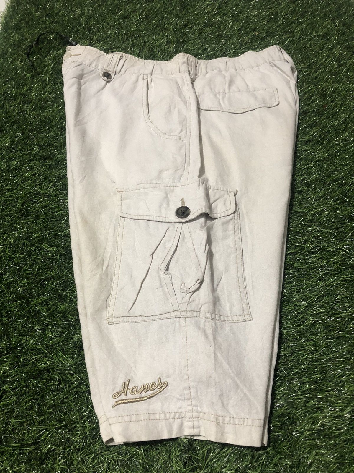 Hanes × Vintage VTG x HANES CARGO SHORT PANTS Size US 34 / EU 50 - 5 Thumbnail