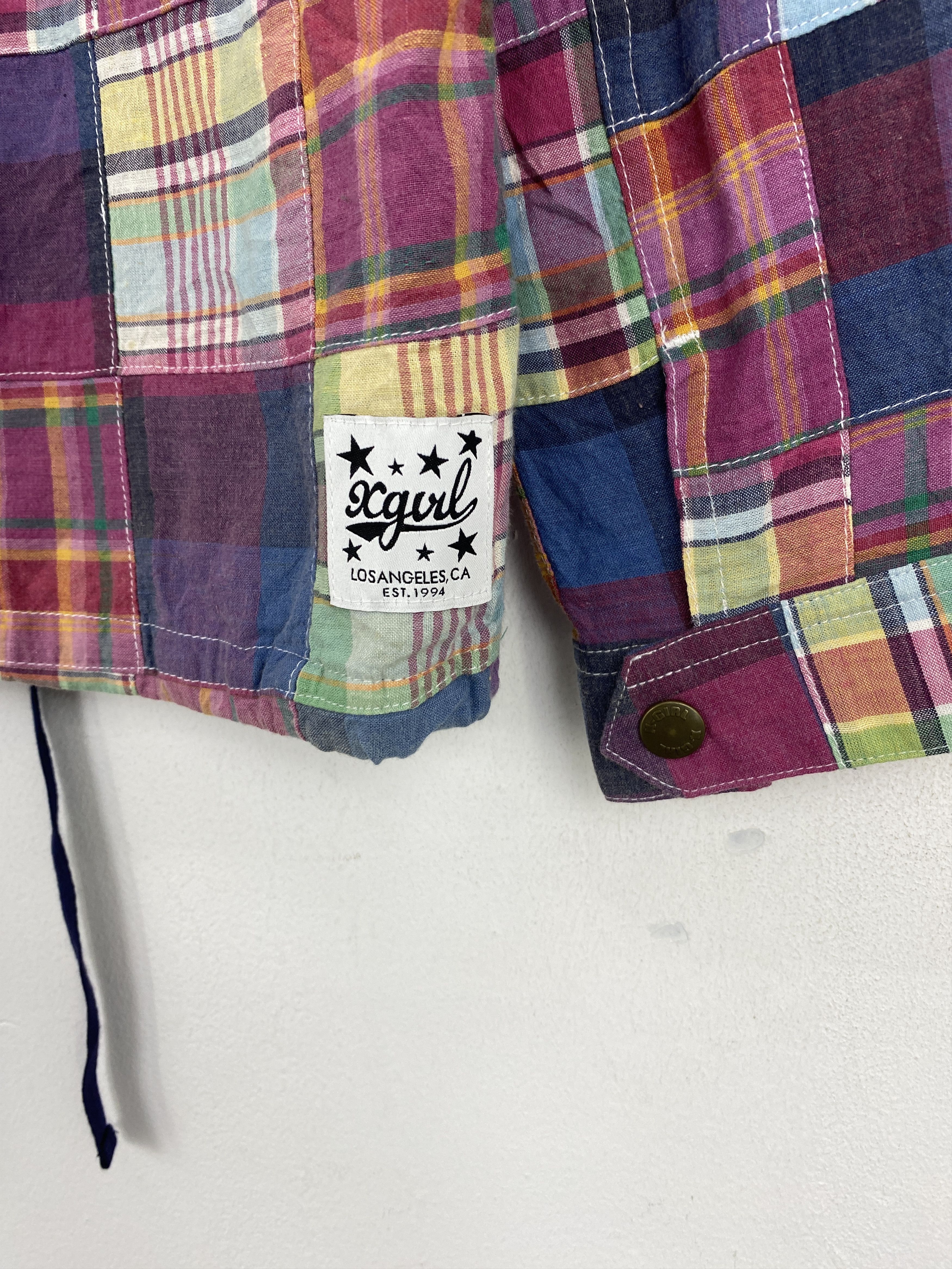 Vintage Vintage Japanese Brand X-Girl Patchwork Jacket J1889 Size US S / EU 44-46 / 1 - 10 Thumbnail