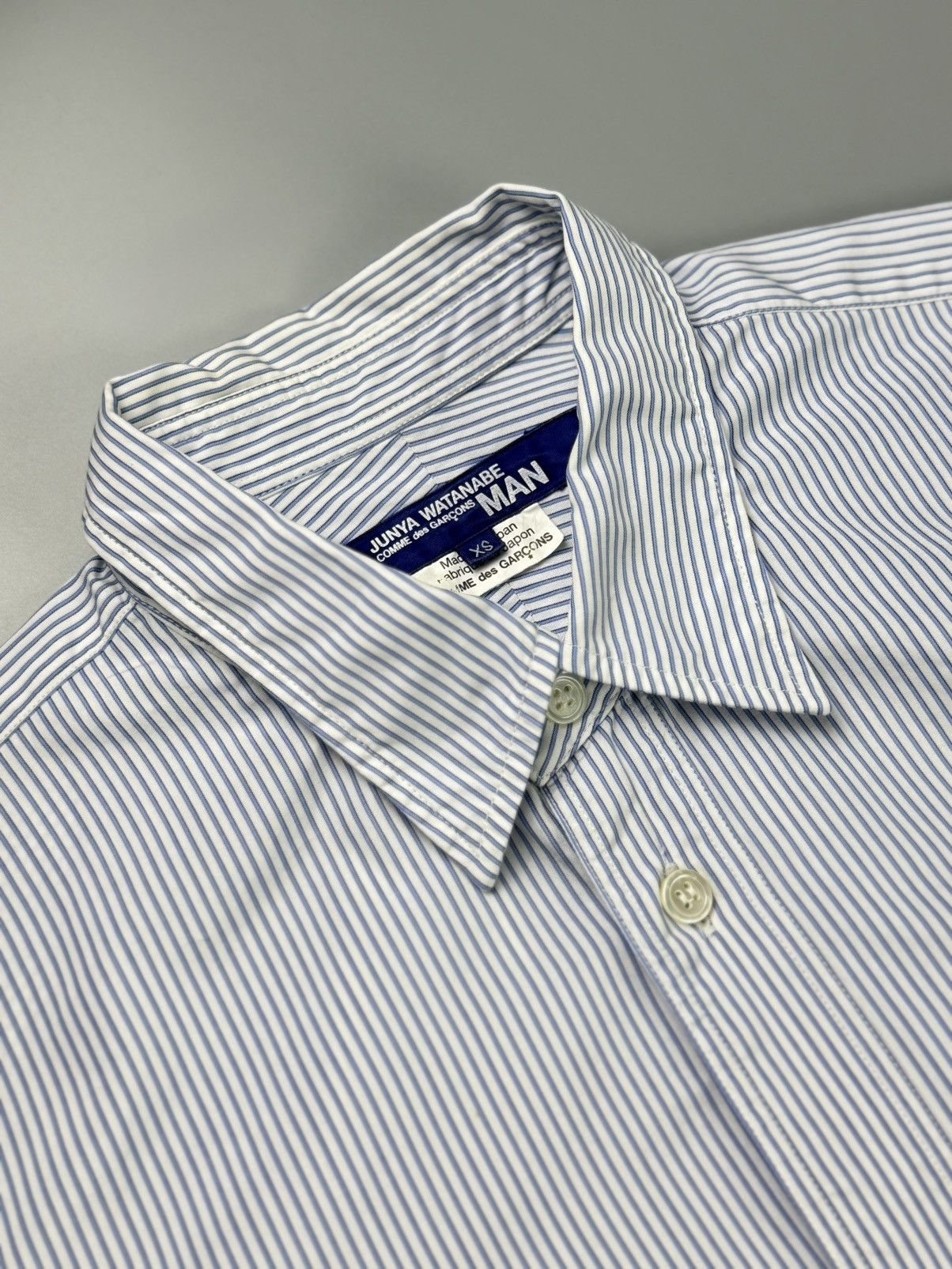 Junya Watanabe Junya Watanabe - AD2017 - Patchwork Striped Shirt Size US XS / EU 42 / 0 - 3 Thumbnail