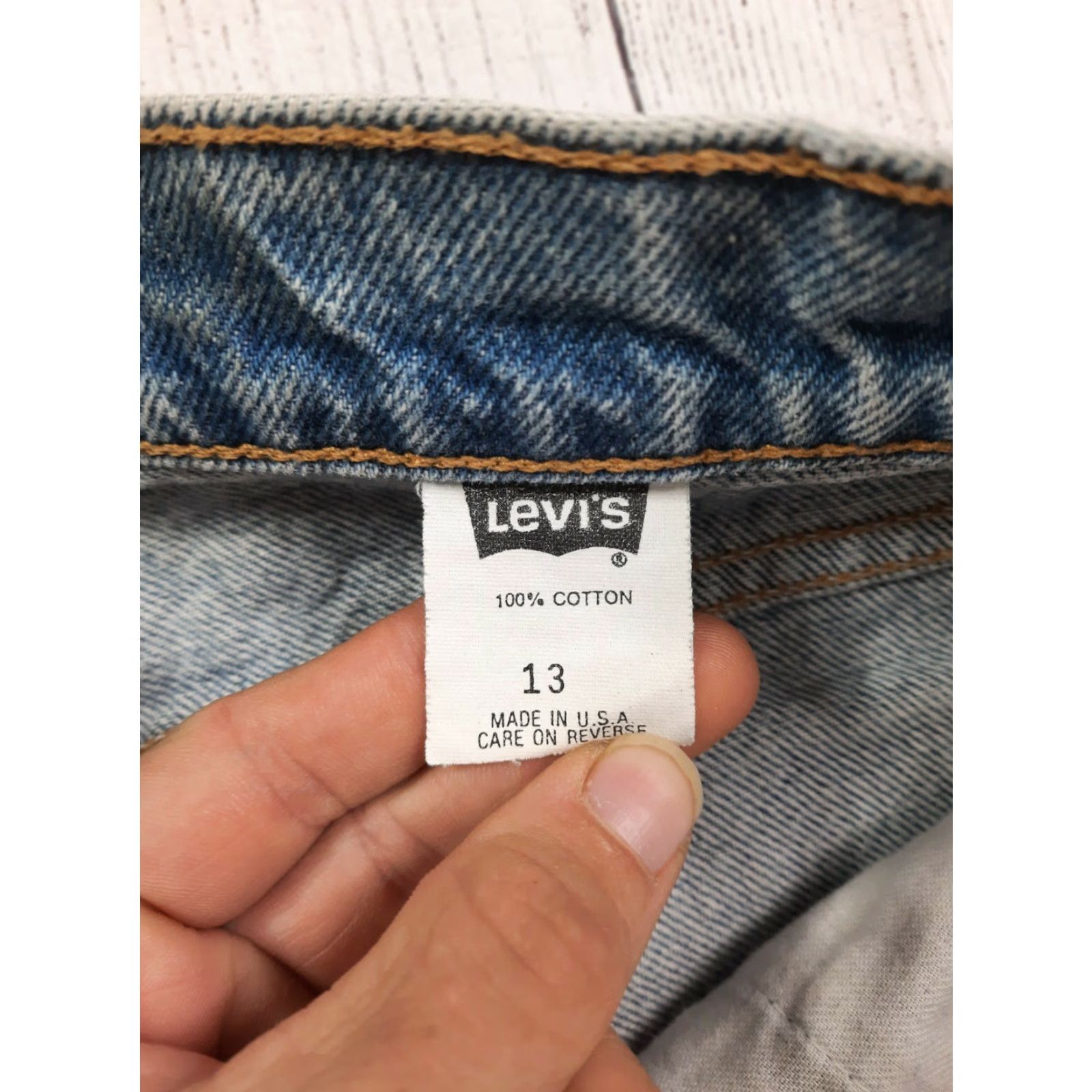 Levi's VINTAGE Levi's Made USA Denim Mom Jeans 17550-0291 High Waist Tapered 29x29 8 Blue Denim Jeans Womens 1980s USA Levi's Size 29" - 5 Thumbnail