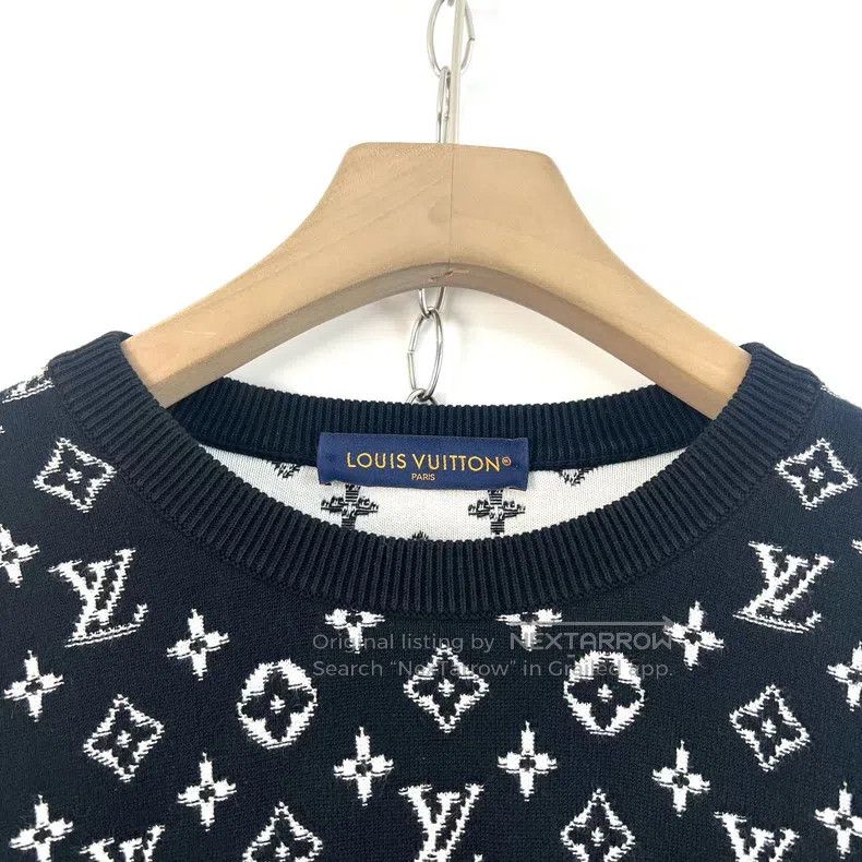 Louis Vuitton Louis Vuitton Black and grey top half gradient logo sweate Size US L / EU 52-54 / 3 - 3 Thumbnail