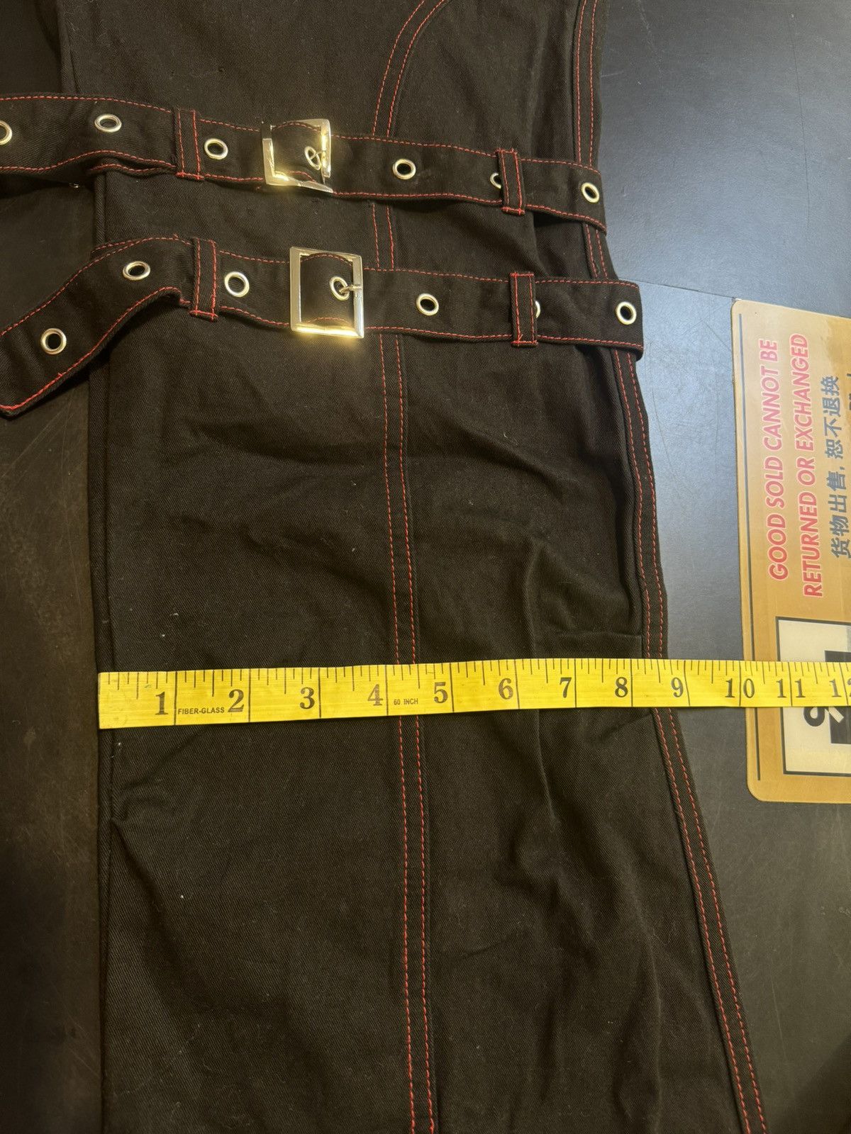 Japanese Brand Vintage Deorat Tactical Bondage Belt Riot Punk Flared Pants Size US 30 / EU 46 - 21 Thumbnail