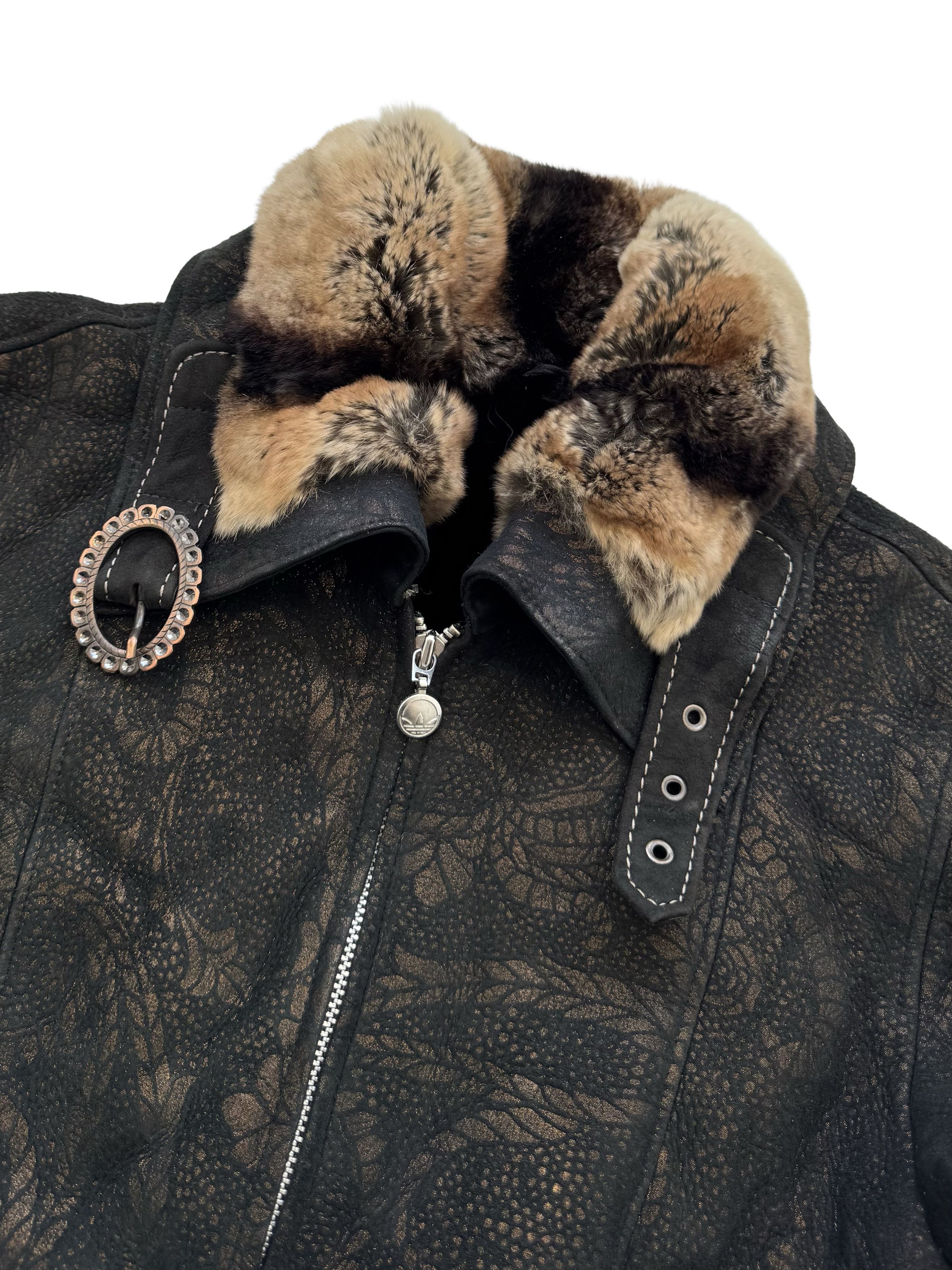 Vintage Vintage Real Sheepskin Cropped Jacket With Straps Size L / US 10 / IT 46 - 11 Thumbnail