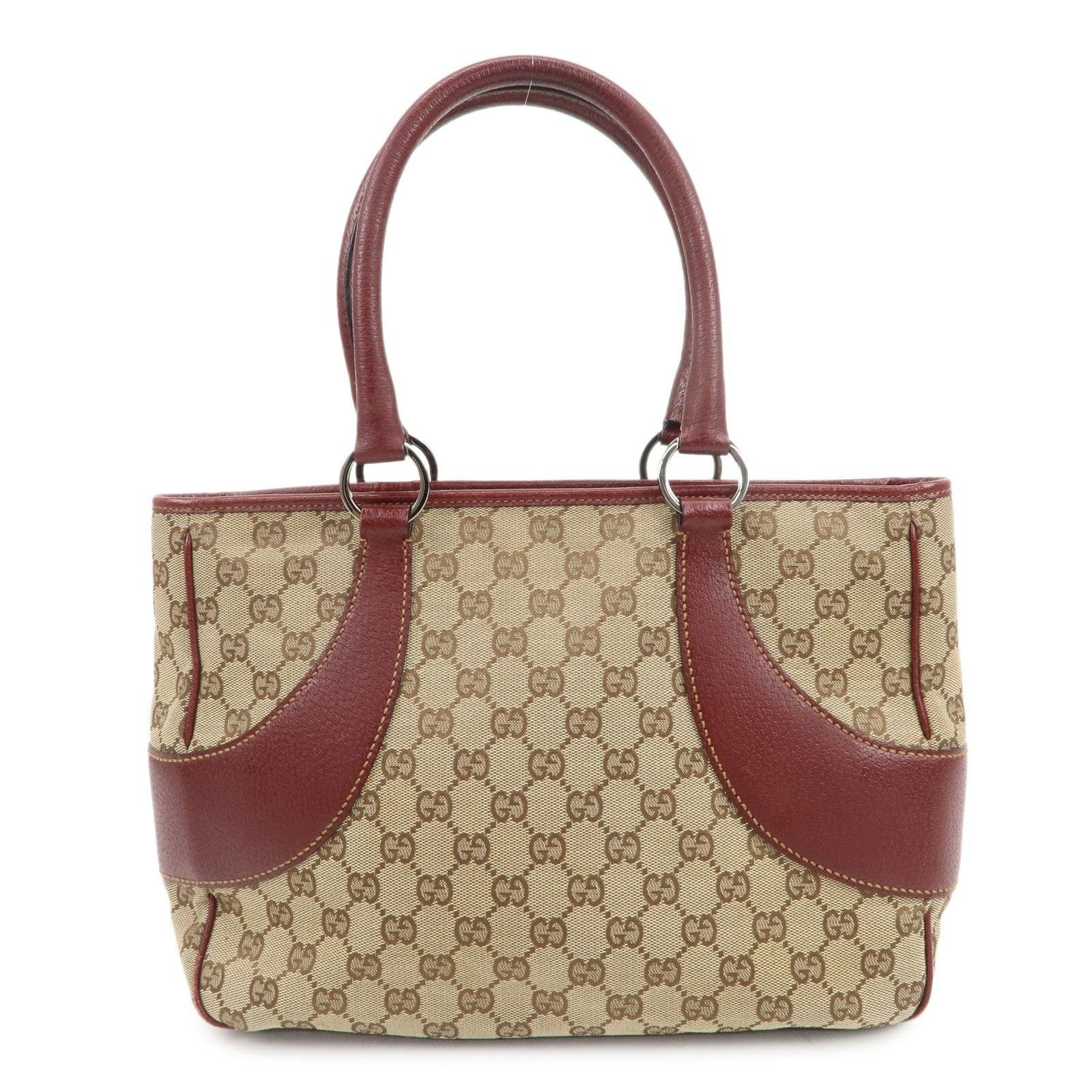 Gucci Gucci GG Monogram Canvas & Leather Tote Beige Size ONE SIZE - 1 Thumbnail