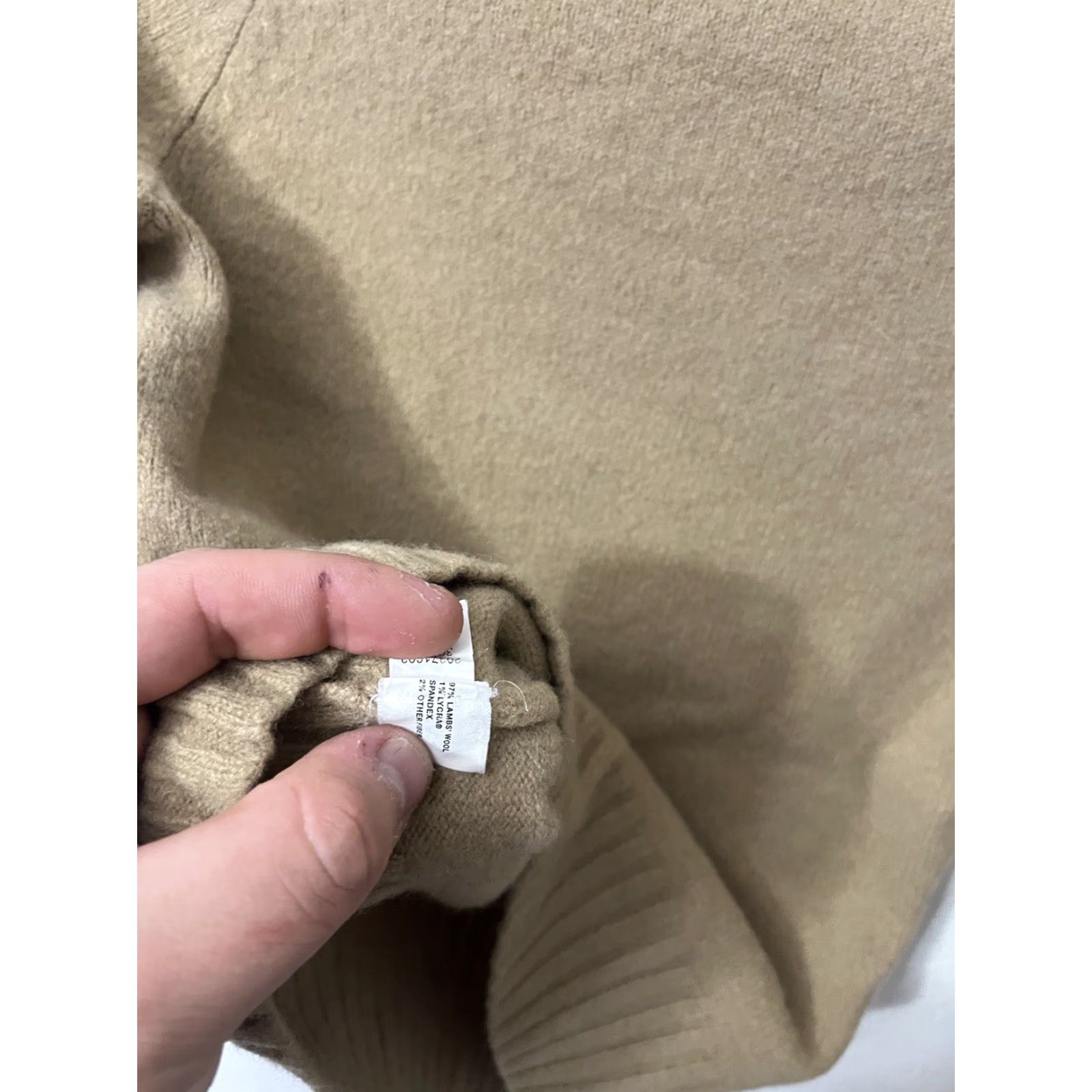 Gap VINTAGE Gap Women's Sweater Pullover M Brown Lambswool Blend V-Neck 3/4 Sleeve Classic Size M / US 6-8 / IT 42-44 - 5 Thumbnail