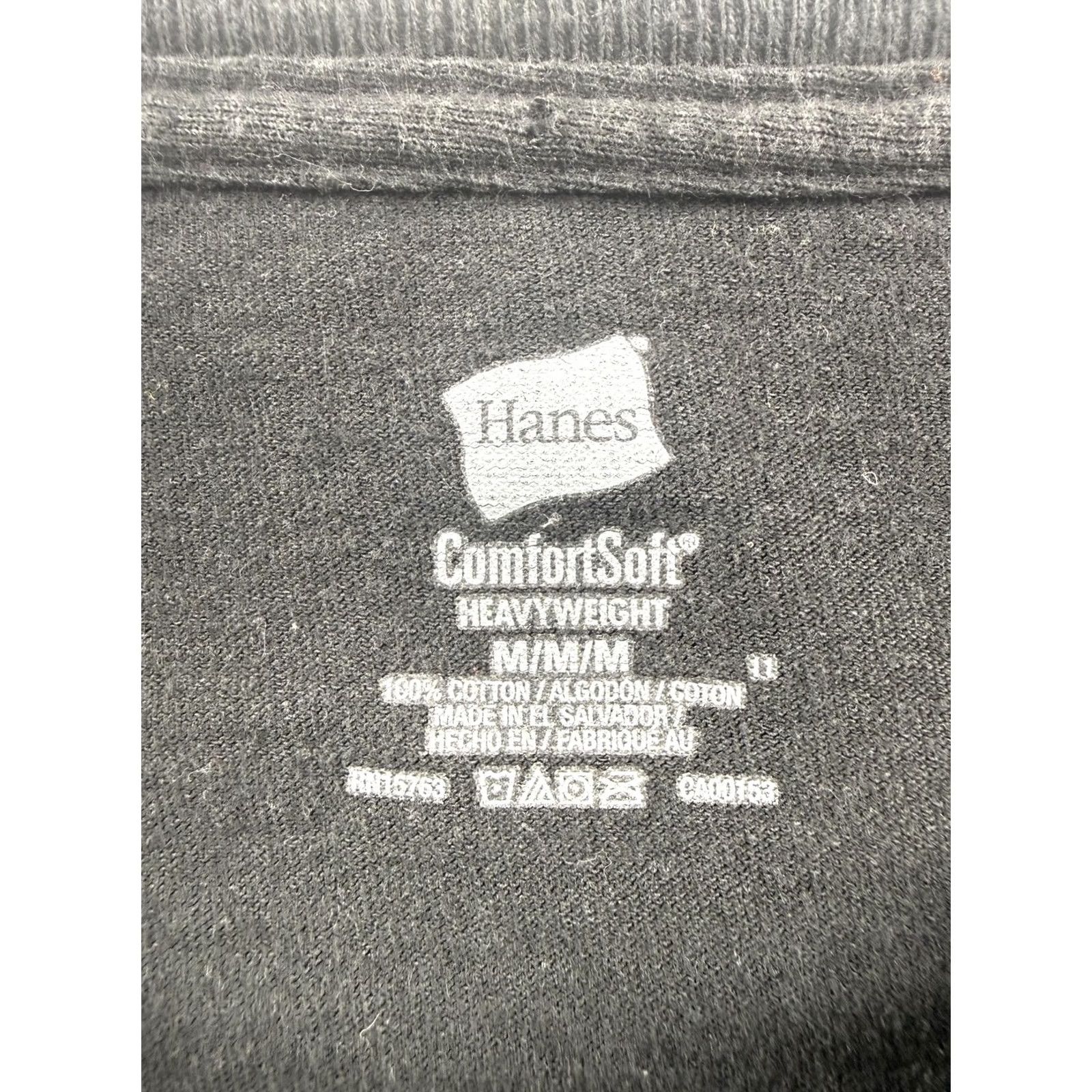 Hanes Disturbed Hanes Shirt Mens M Black Graphic Tee Crew Neck Short Sleeve Size US M / EU 48-50 / 2 - 3 Thumbnail
