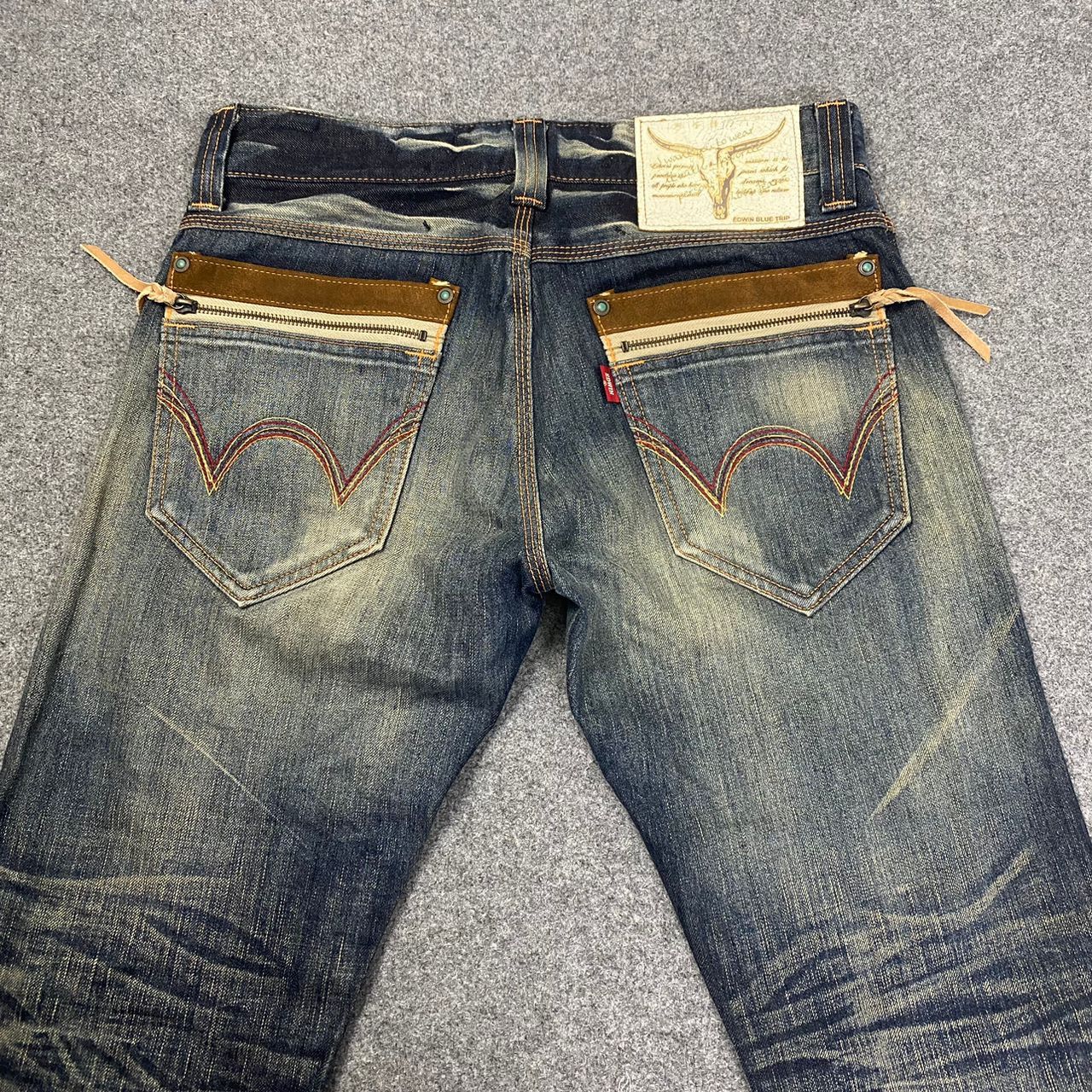 Edwin RARE DEWIN BLUE TRIP FLARE BOOTCUT DENIM JEANS Size US 32 / EU 48 - 4 Thumbnail