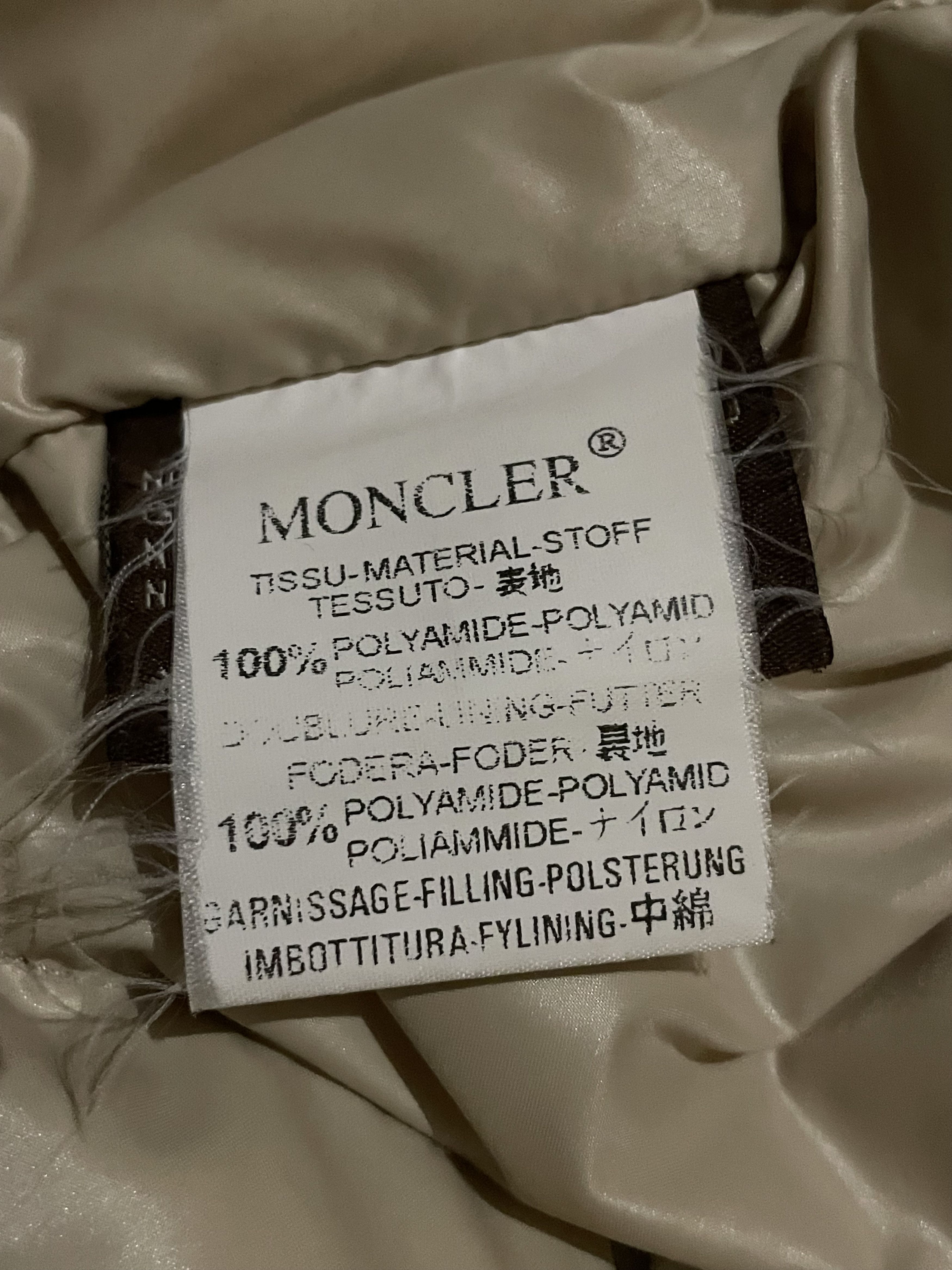 Moncler Vintage Biege Moncler Puffer Down Jacket | S-M size Size US M / EU 48-50 / 2 - 13 Thumbnail