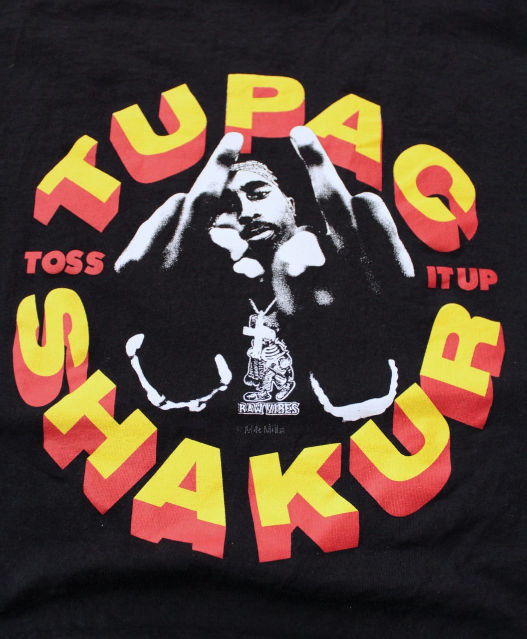 Rap Tees × Vintage 🔥 Rare Tupac Rap T-Shirt Streetstyle USA Size US XL / EU 56 / 4 - 2 Thumbnail
