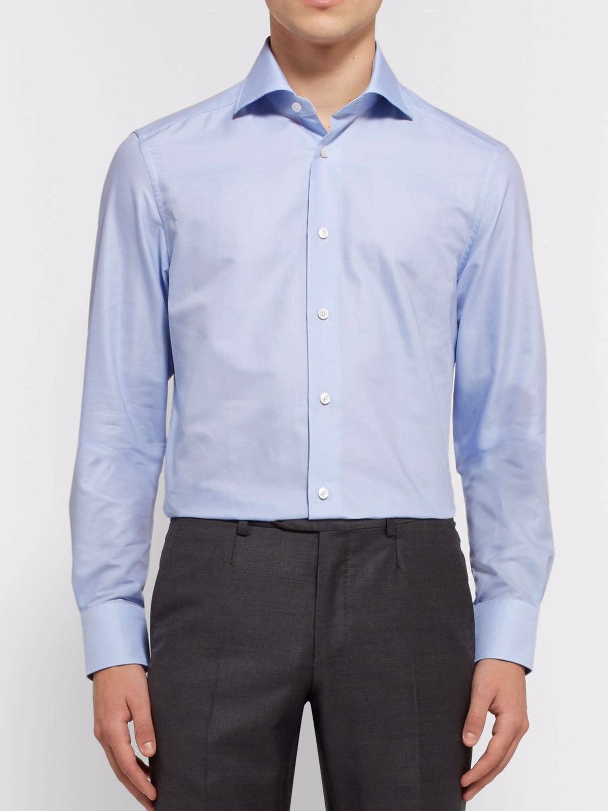 Ermenegildo Zegna Ermenegildo Zegna Trofeo Dress Shirt Regular Fit Size US M / EU 48-50 / 2 - 3 Thumbnail
