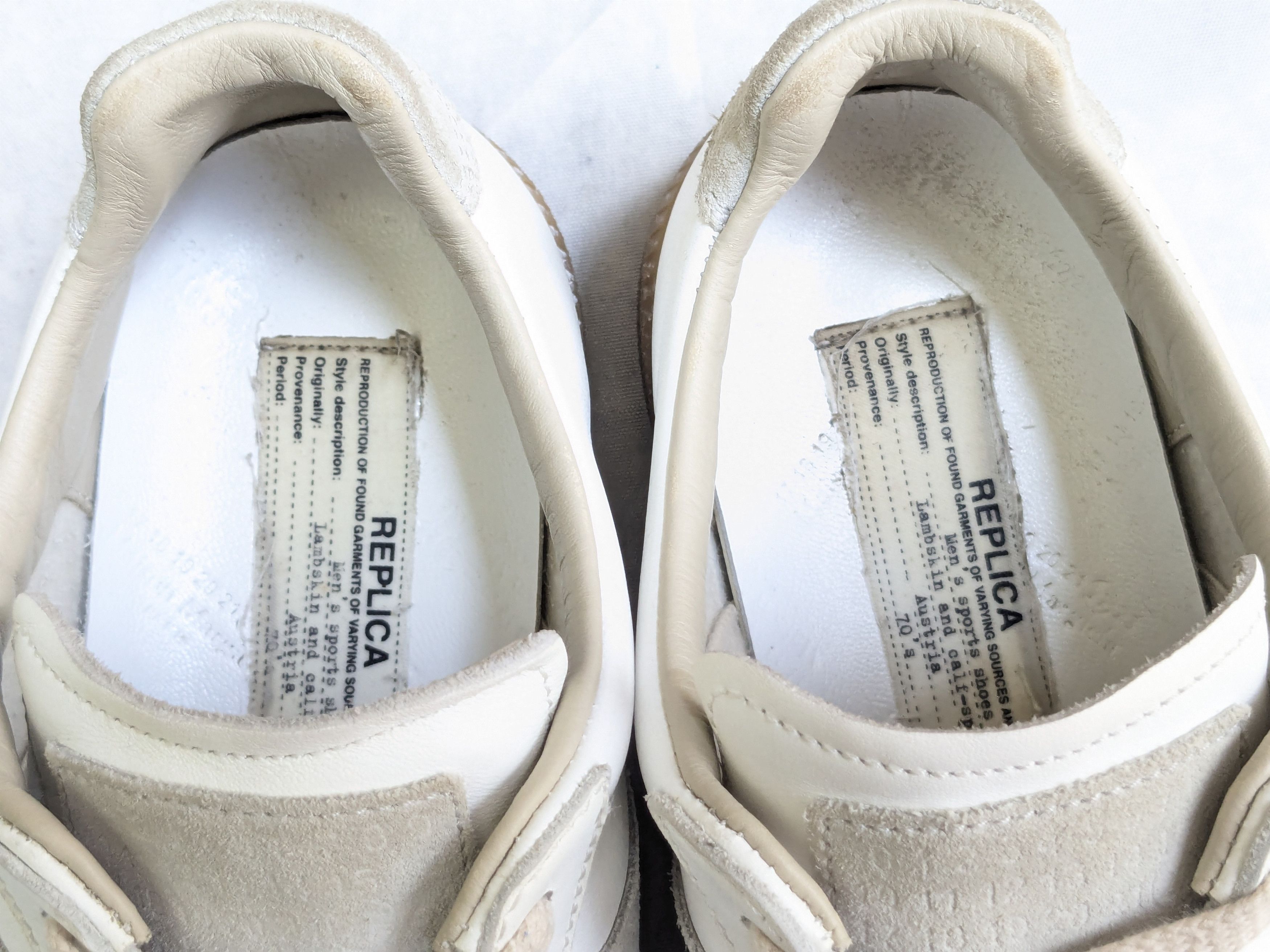 Maison Margiela Maison Margiela Replica GAT White Gray 7 40 Gum Low Size US 7 / EU 40 - 7 Thumbnail