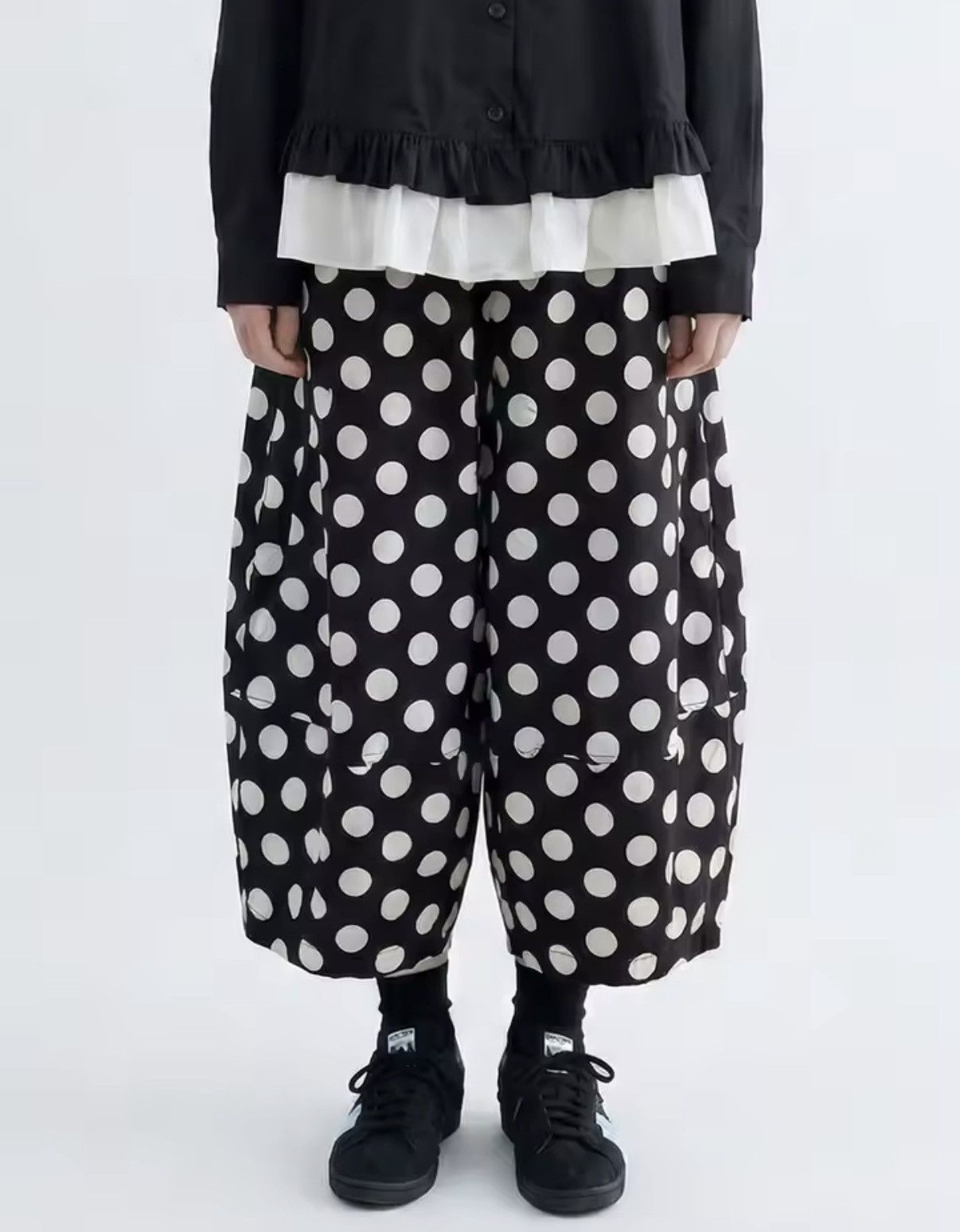 Other Polka Dot Designer Retro Vintage Style Baggy Shorts Y2k Size 26" / US 2 / IT 38 - 4 Thumbnail