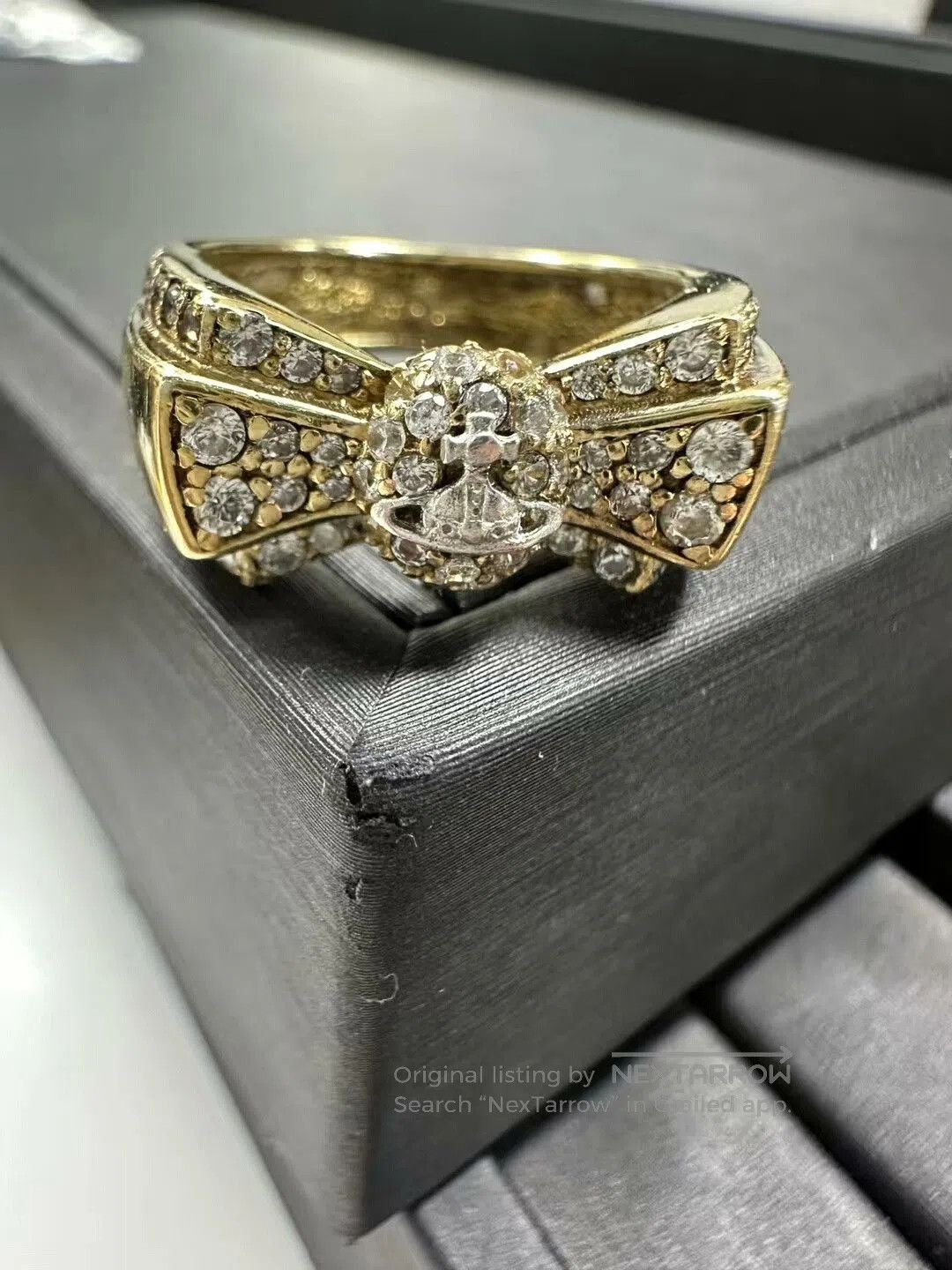 Vivienne Westwood vivienne westwood saturn bow ring. Size ONE SIZE - 2 Thumbnail