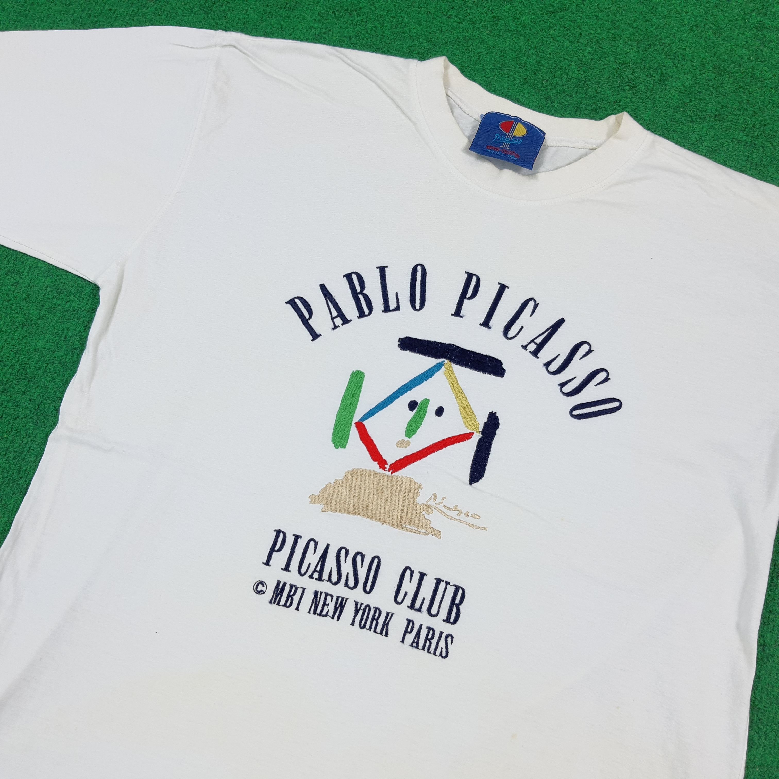 Vintage Vintage 90s Pablo Picasso Club Art Graphic Tshirt C294N79 Size US M / EU 48-50 / 2 - 2 Thumbnail