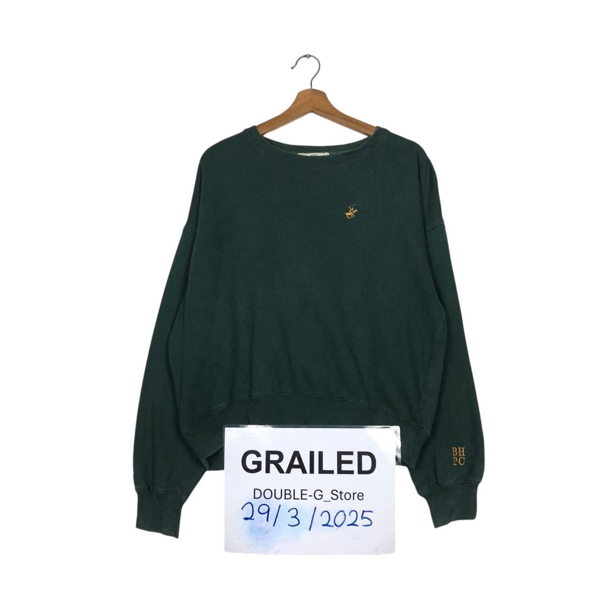 Japanese Brand × Vintage 📌Vintage Cropped Sweatshirt Beverly Hills Polo Club Size US M / EU 48-50 / 2 - 1 Thumbnail