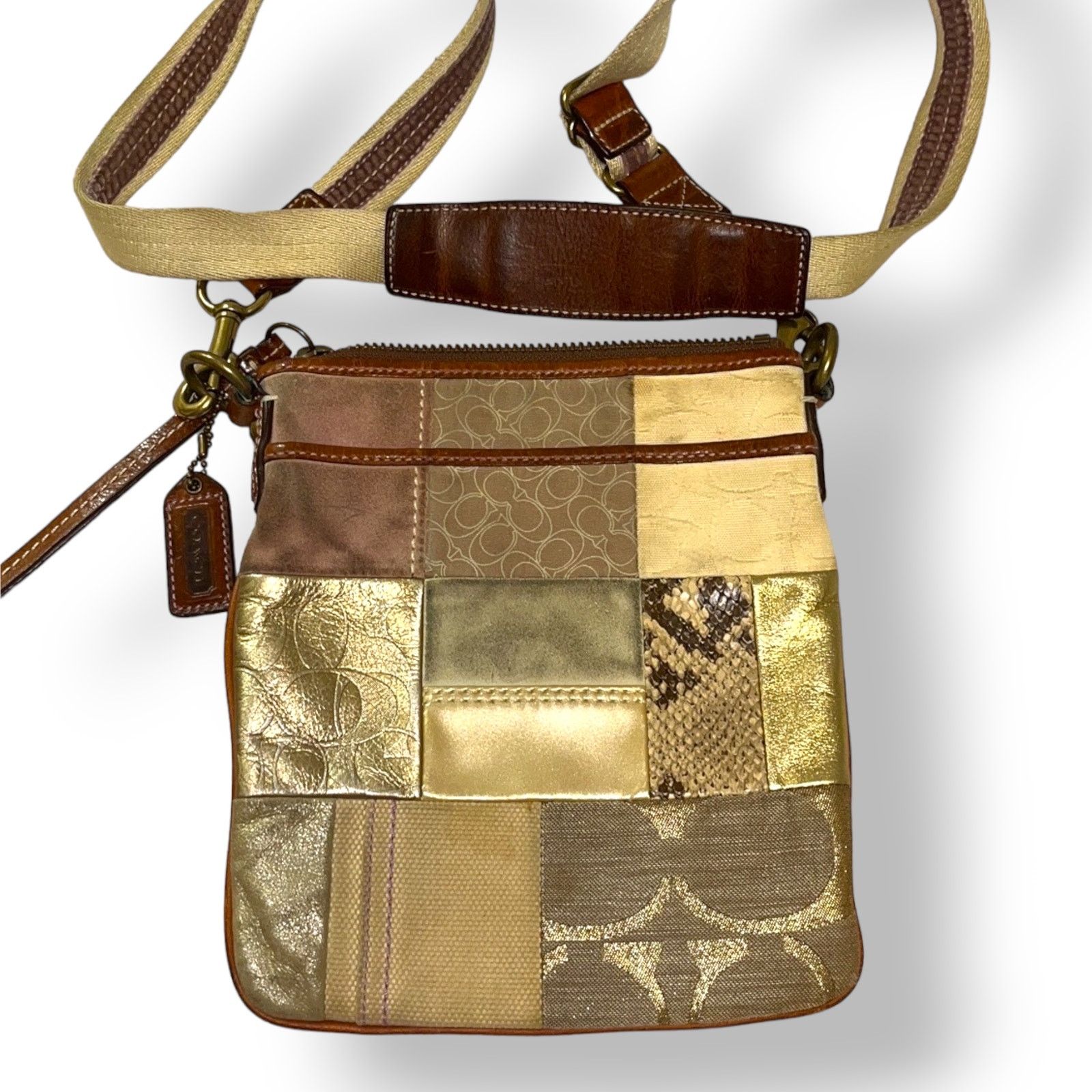 Coach Coach No. B063-10006 Patchwork Style Crossbody Bag Size ONE SIZE - 1 Thumbnail