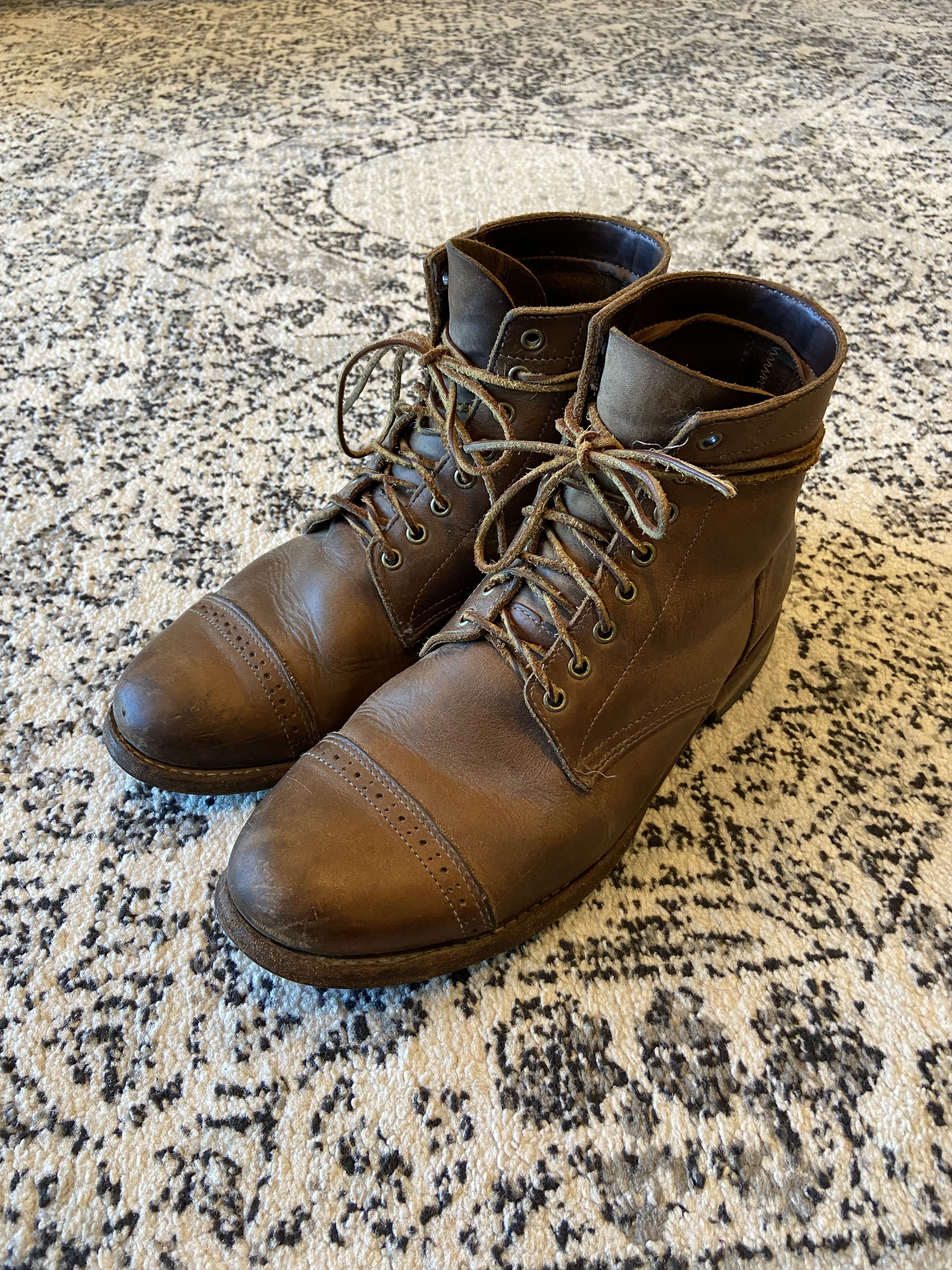 image of Oak Street Bootmakers Captoe Trench Boot Chromexcel 11.5 in Brown, Men's