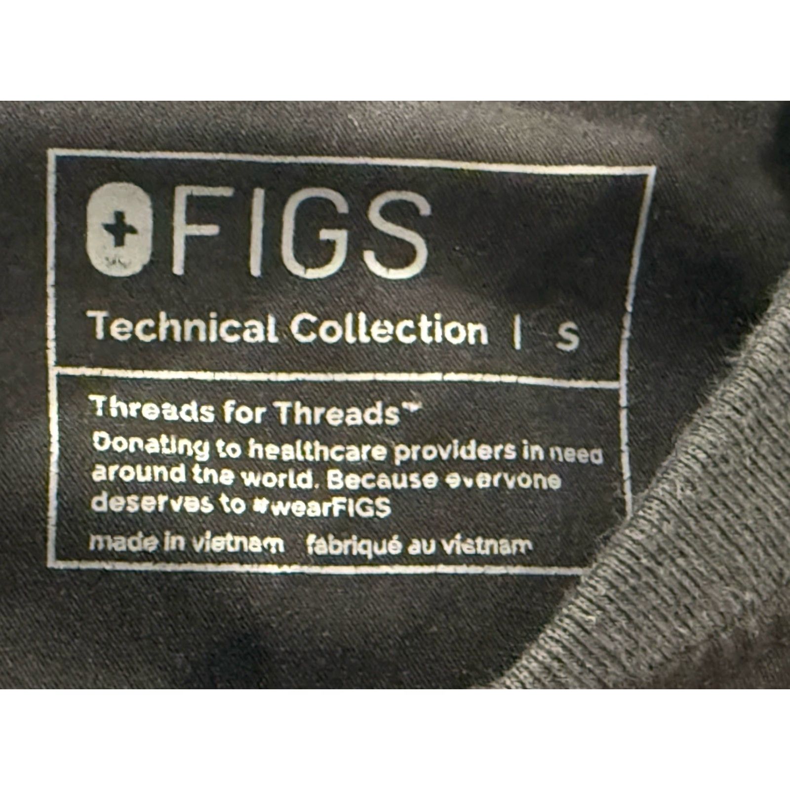 Vintage FIGS Bellery Scrub Jacket Women’s S Black Full Zip Technical Collection Size S / US 4 / IT 40 - 5 Thumbnail