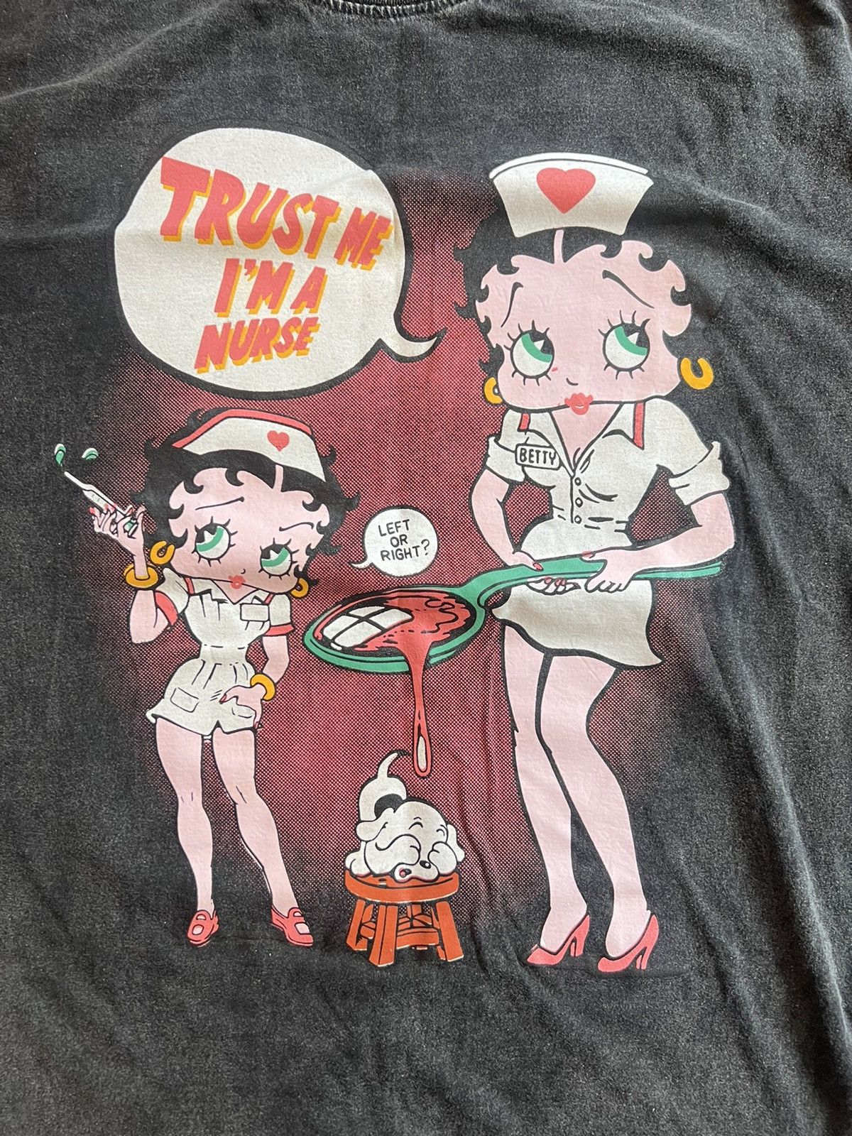 Cartoon Network Betty Boop Nurse “Get Well Soon” AOP Style Tee Size US XL / EU 56 / 4 - 2 Thumbnail