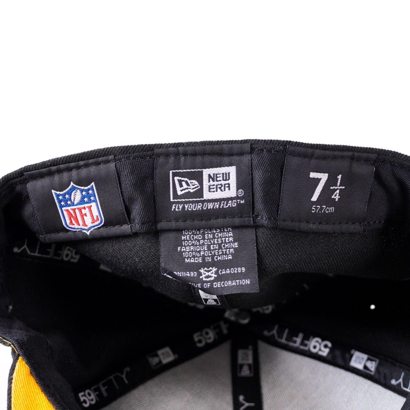 New Era New Era Pittsburgh Steelers Football NFL Fitted Hat 7 1/4 Size ONE SIZE - 7 Thumbnail