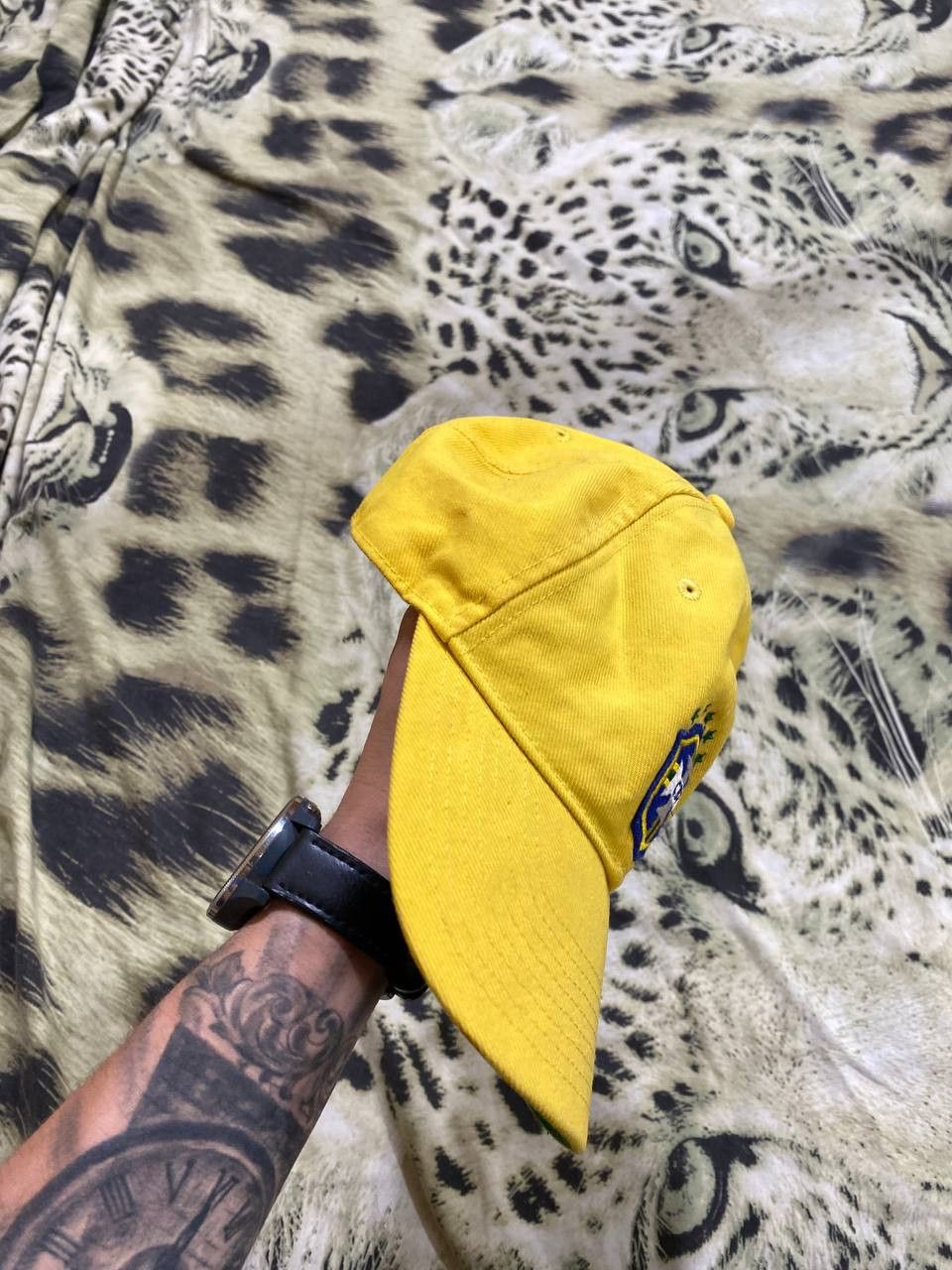 Nike Hats yellow Vintage Nike big logo Cap Y2K streetwear Size ONE SIZE - 7 Thumbnail