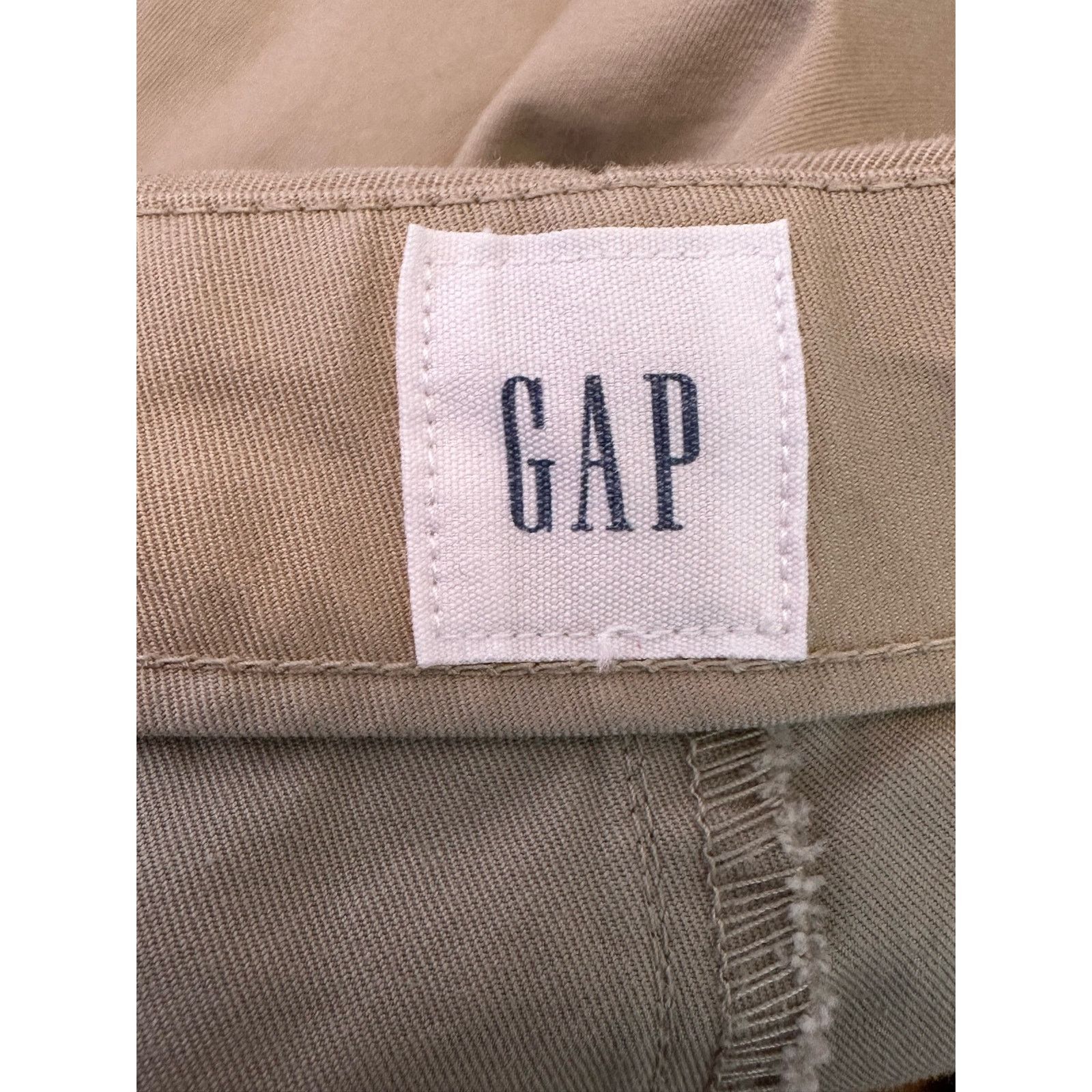Gap Gap vintage style beige wide leg casual capri pants size 34 Size 35" - 3 Thumbnail