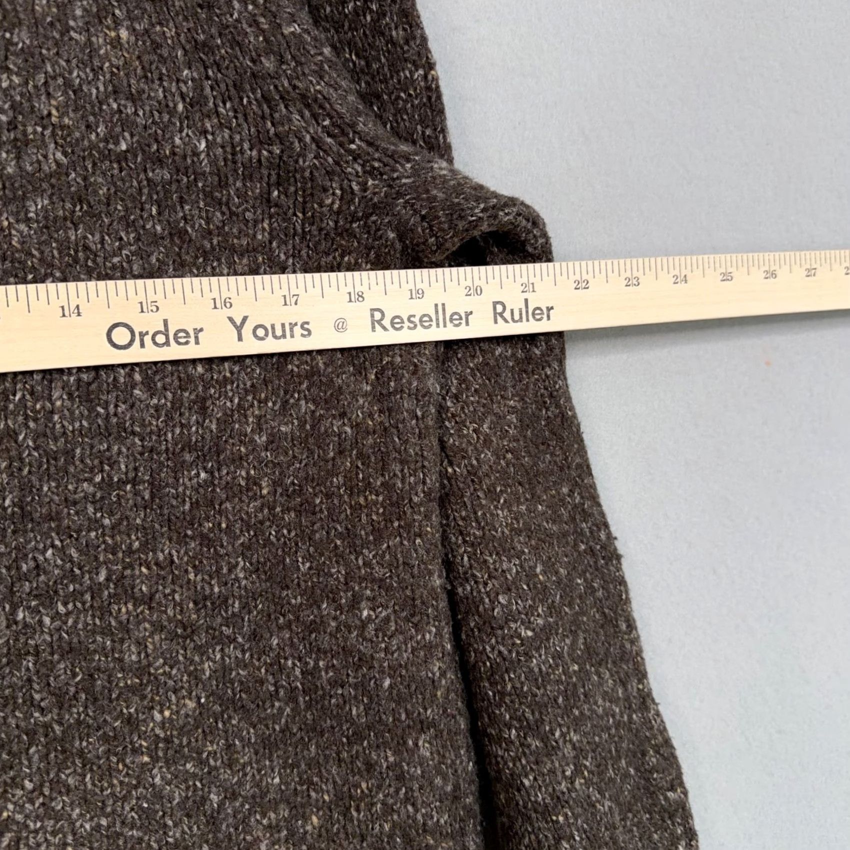 Vintage VINTAGE LL Bean Sweater Womens Large Brown Cowl Neck Marled Knit Pullover Cozy Chunky Size L / US 10 / IT 46 - 7 Thumbnail
